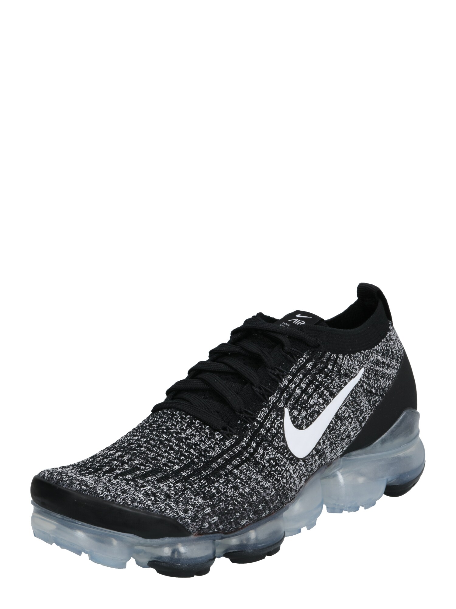 Nike Sportswear Sportbačiai be auliuko 'Air VaporMax Flyknit 3'  juoda / balta / sidabrinė