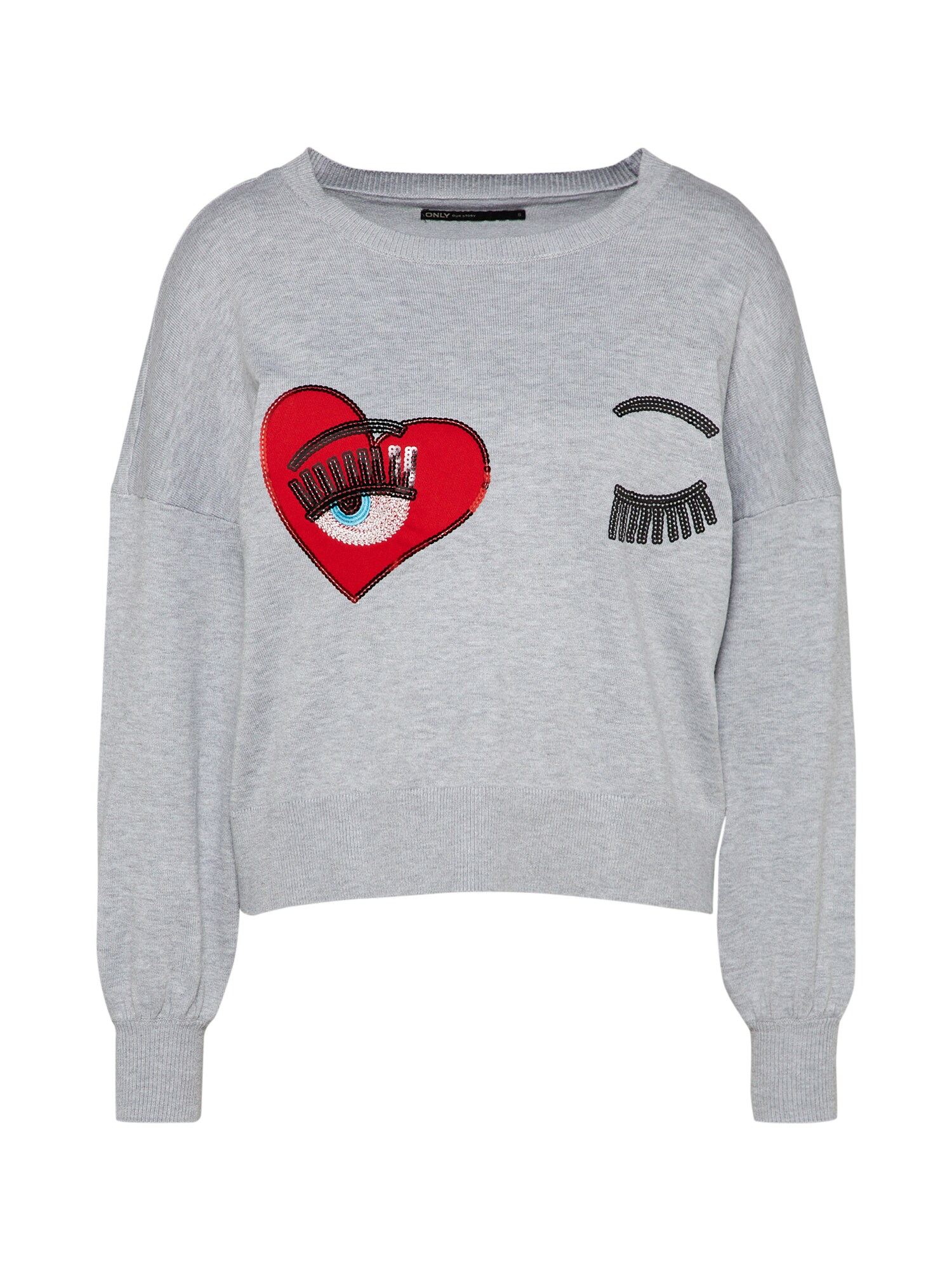 Only Dames Trui Chelsea Grijs Gemengde Kleuren only kopen in de aanbieding