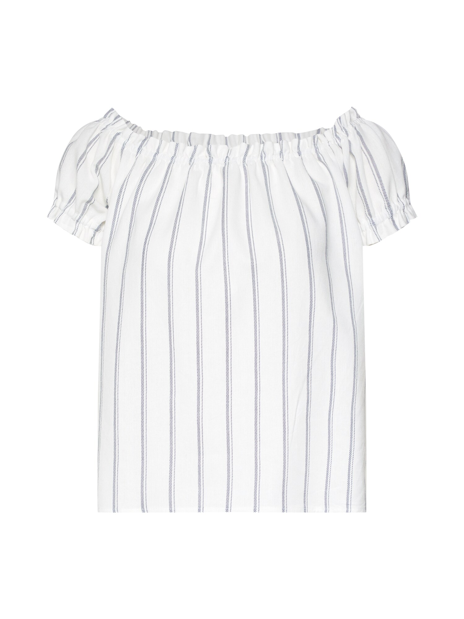 Vero Moda Dames Shirt Vmanna Milo Off Shoulder Top Stripe Noos Blauw Wit vero moda kopen in de aanbieding
