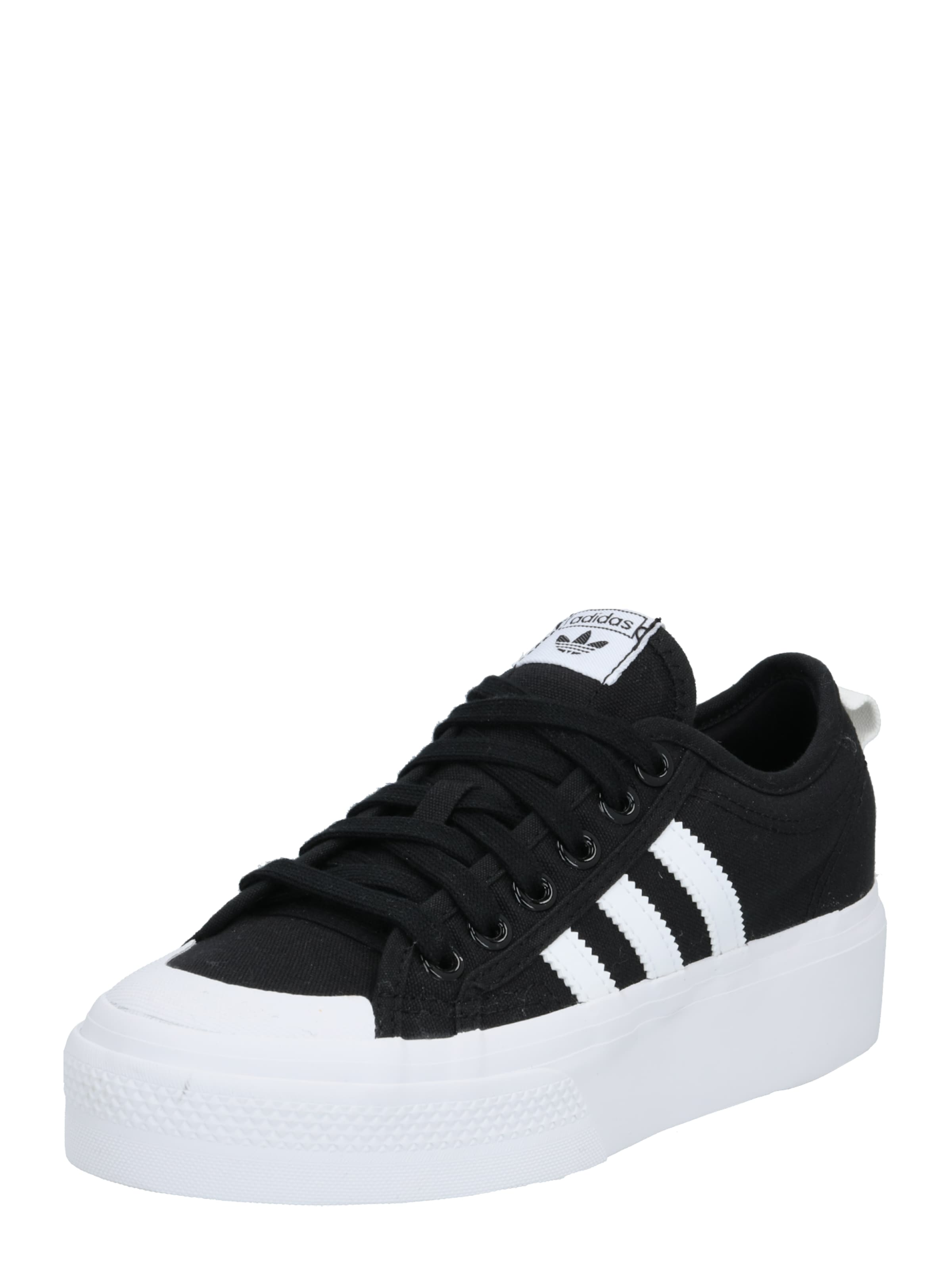 ADIDAS ORIGINALS Niske tenisice 'Nizza Platform' crna / bijela