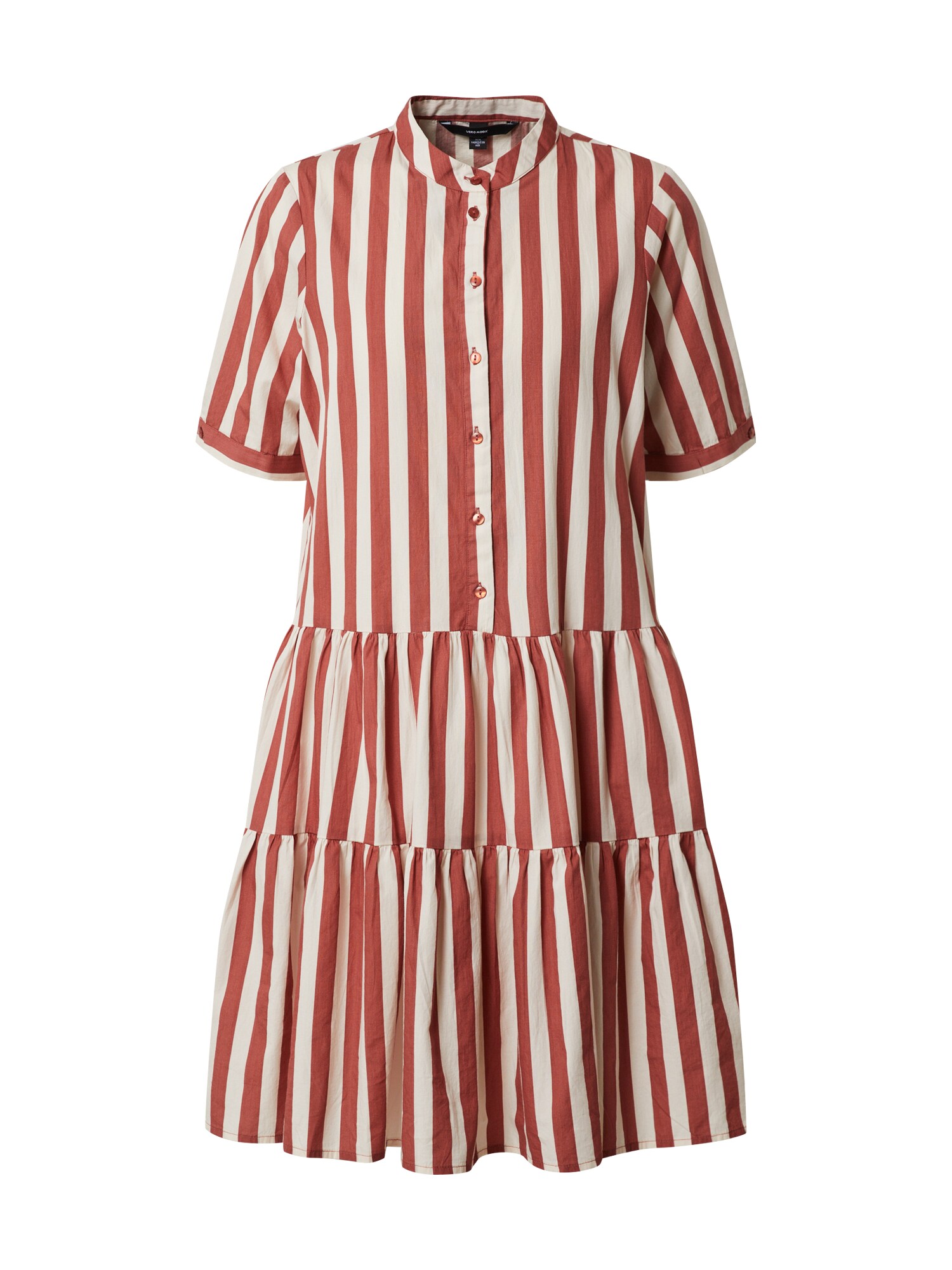VERO MODA Palaidinės tipo suknelė  raudona / balta