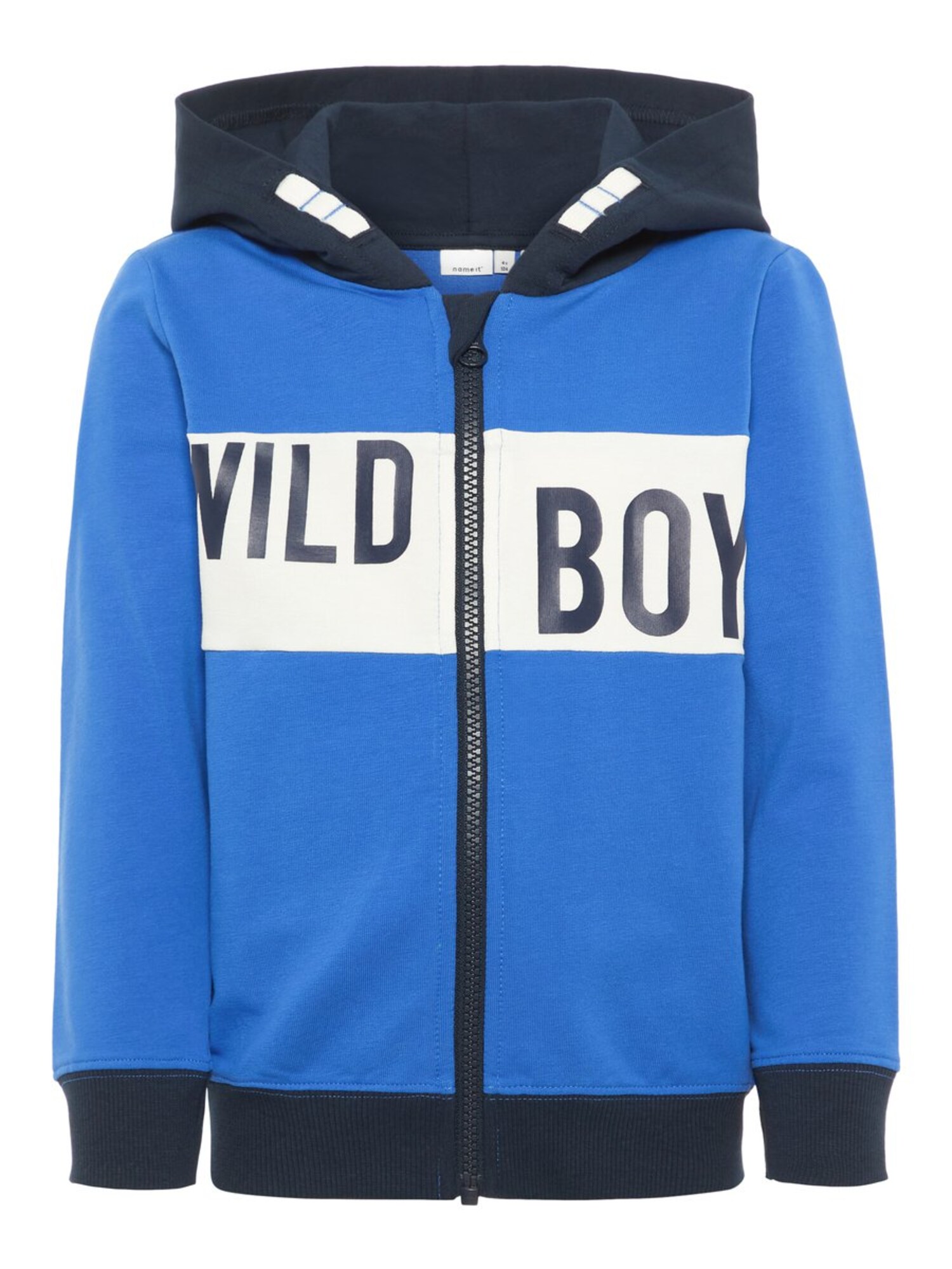 Name It Jongens Sweatvest Blauw Nachtblauw Wit name it kopen in de aanbieding