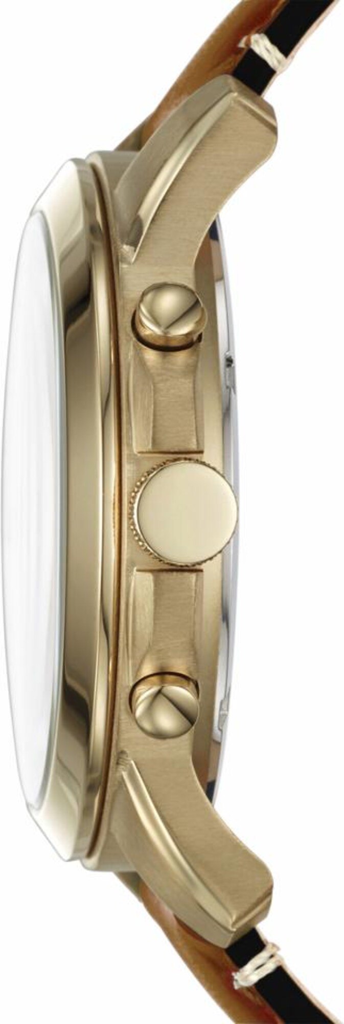FOSSIL Chronograph ''''GRANT SPORT'''' hellbraun / gold