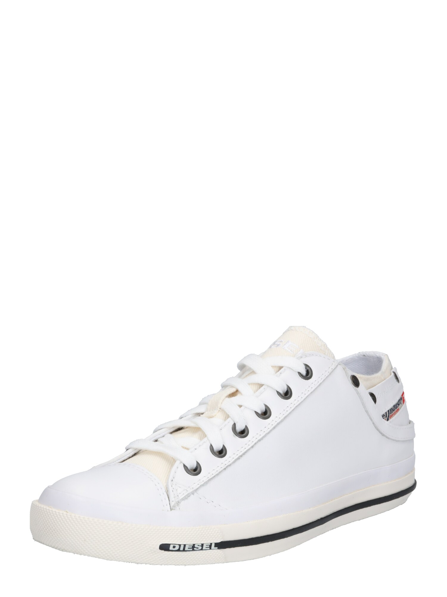 Diesel Heren Sneakers Laag Exposure Wit diesel kopen in de aanbieding