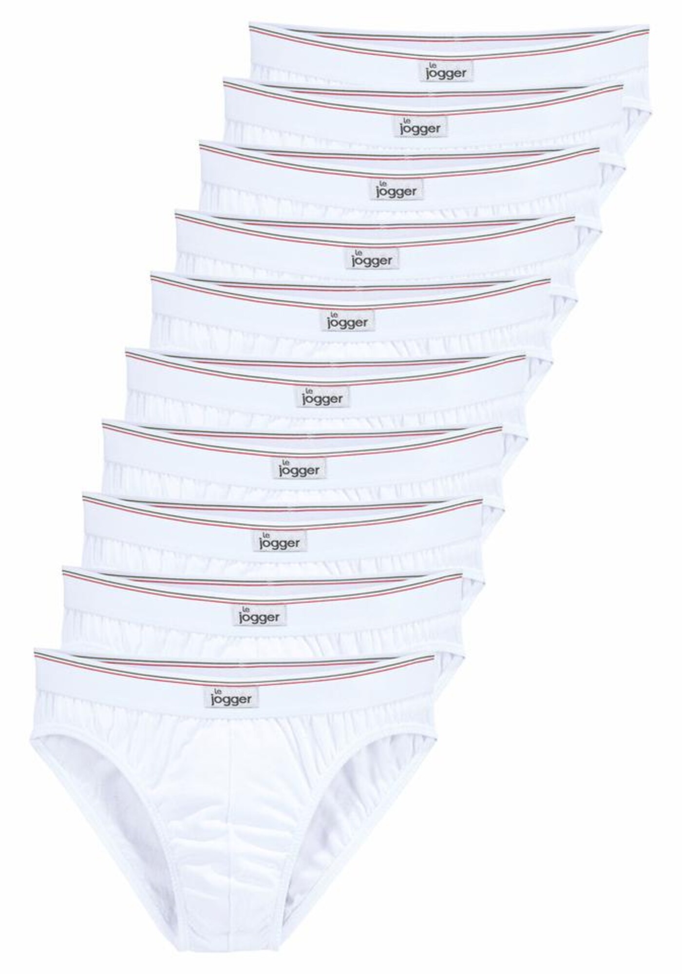 LE JOGGER Slip  piros / fekete / fehér akciós termékkép 1
