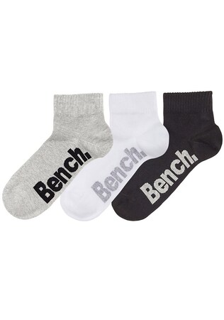 BENCH, Zokni, szürke, fekete & fehér