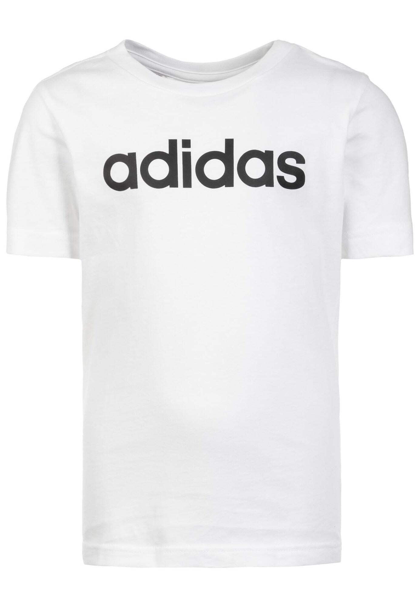 ADIDAS PERFORMANCE Sportiniai marškinėliai 'Essentials Linear'  balta / juoda