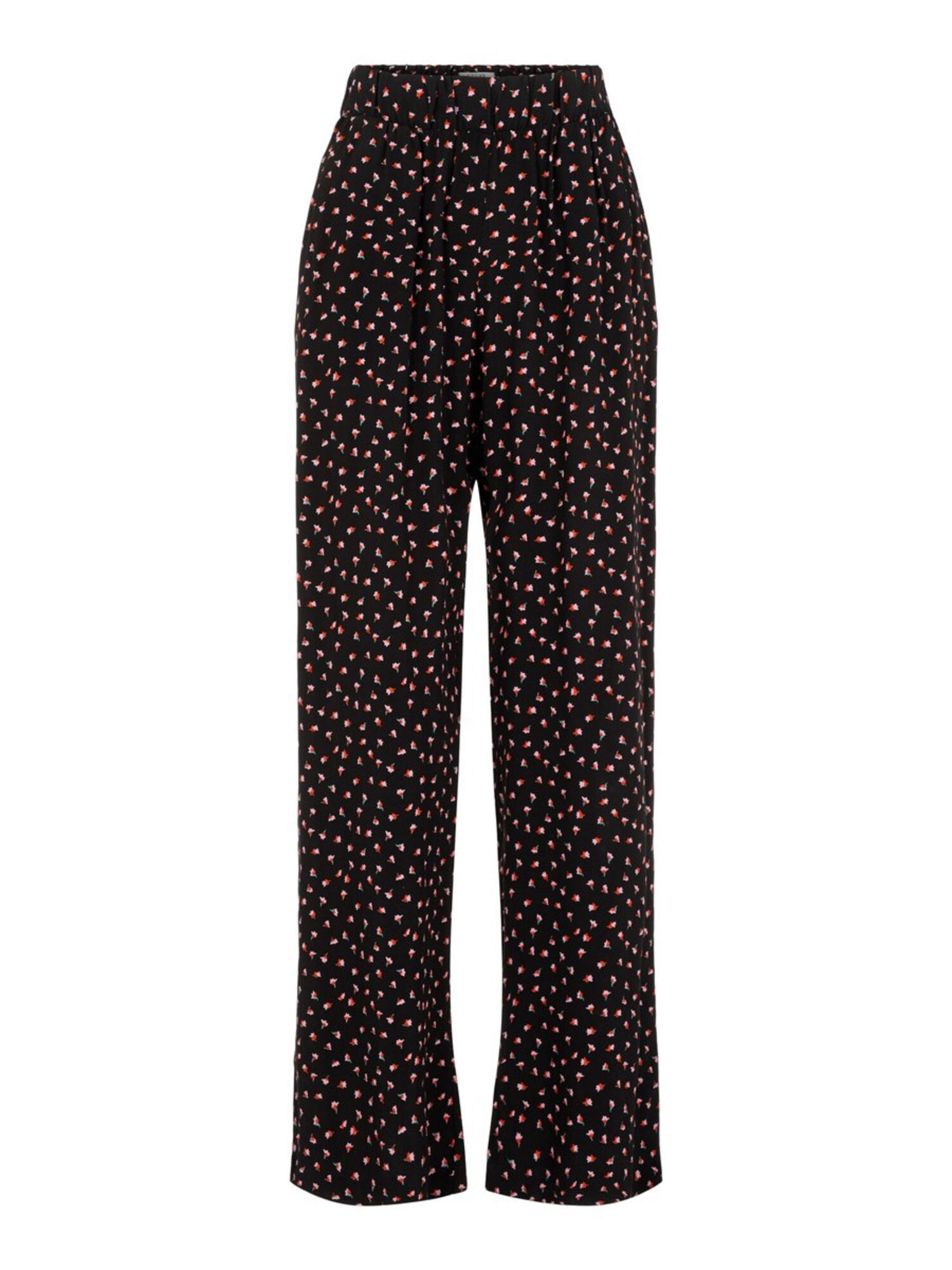 PIECES Kelnės 'PCNIMMA SIW MW WIDE PANT'  juoda