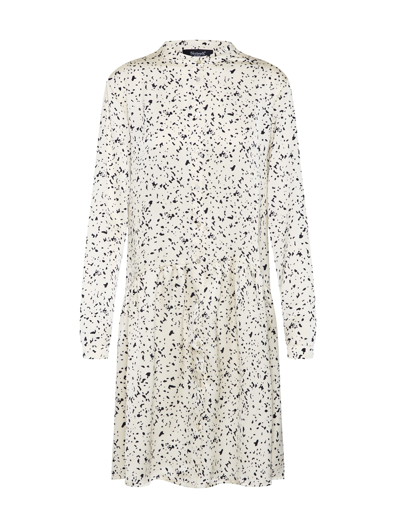 Sisters Point Dames Blousejurk Vina Dr1 Creme Zwart sisters point kopen in de aanbieding