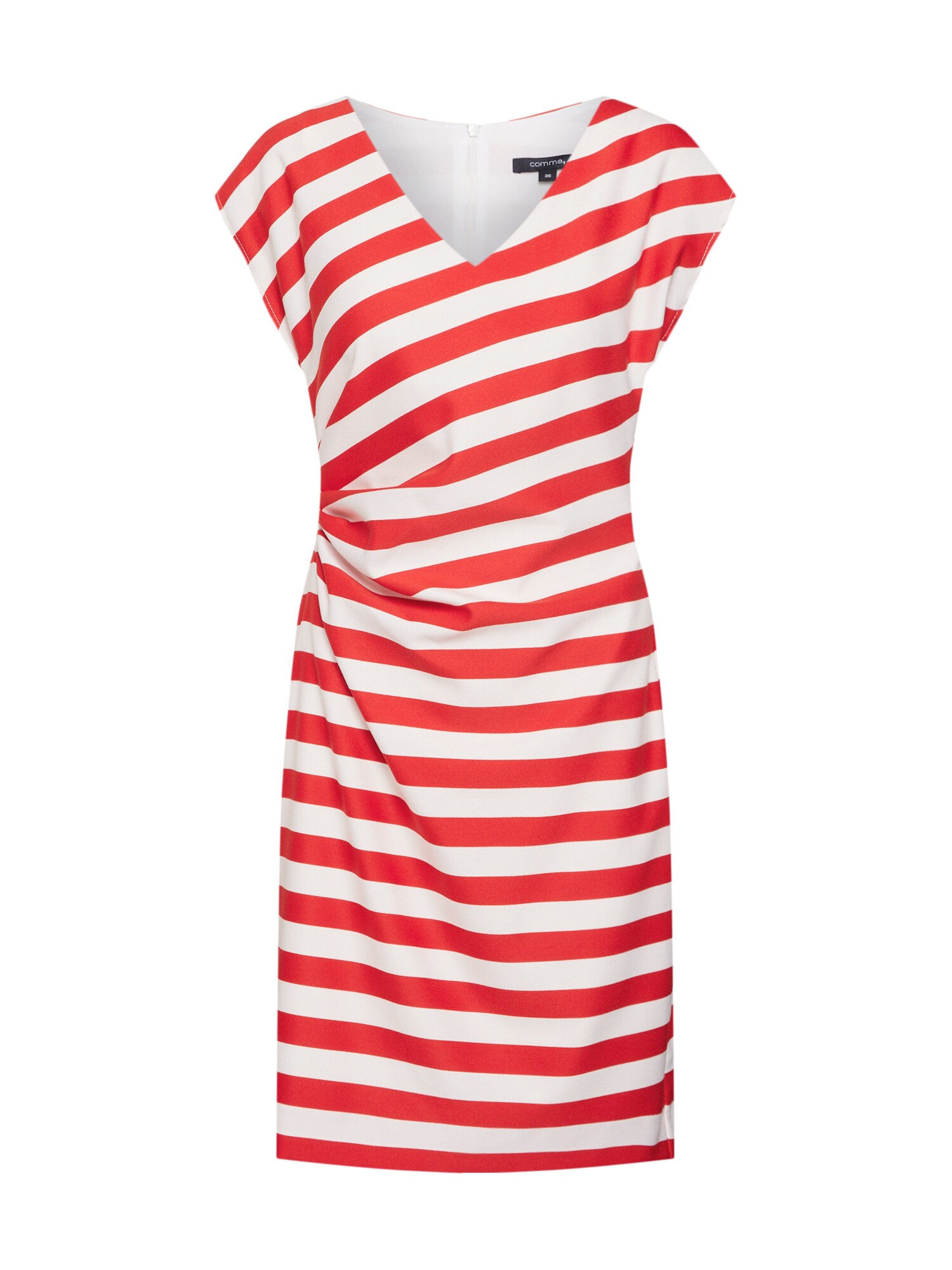Comma Dames Zomerjurk Rood Wit comma kopen in de aanbieding