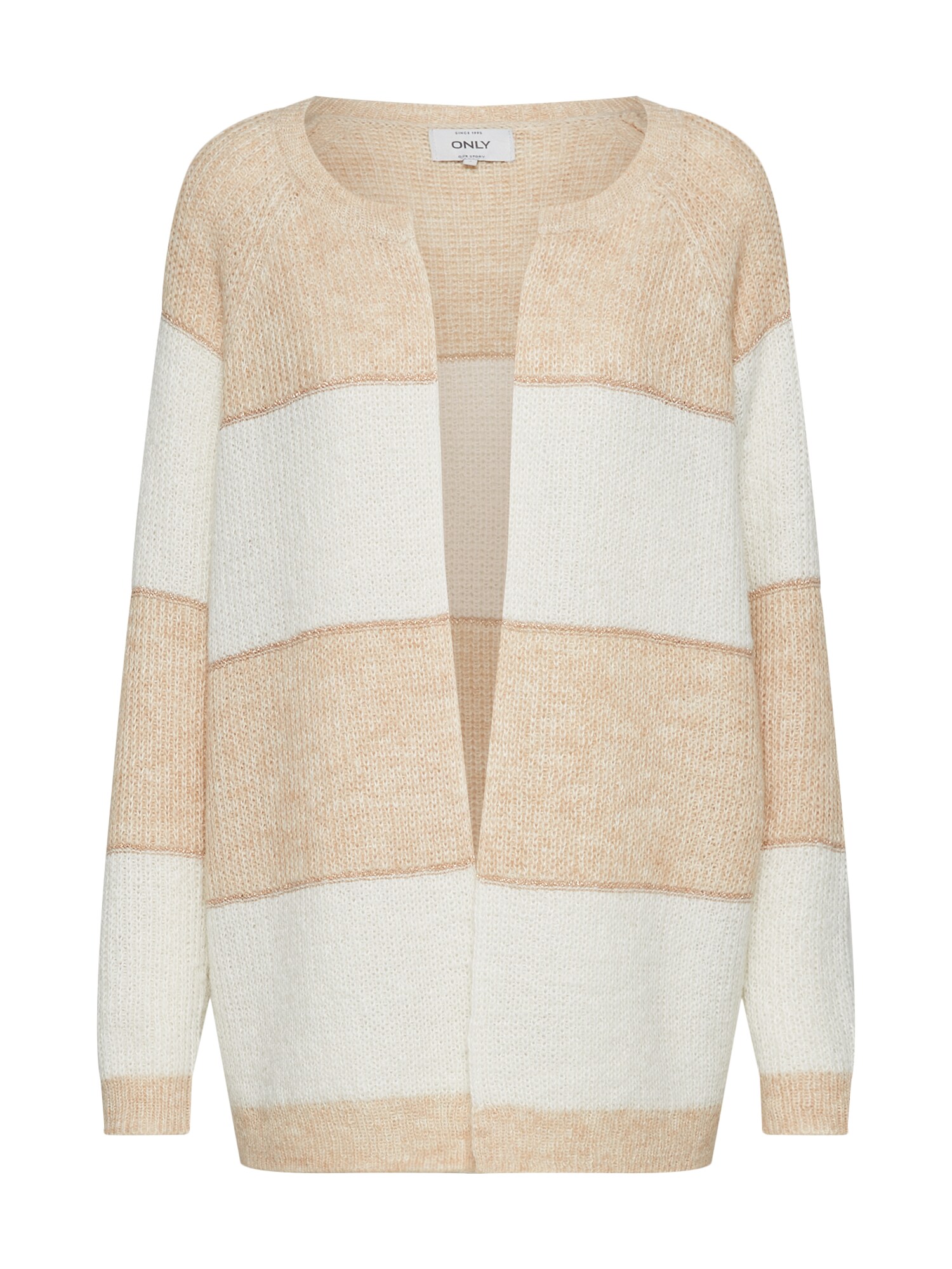 Only Dames Gebreid Vest Malone Beige Creme Taupe only kopen in de aanbieding