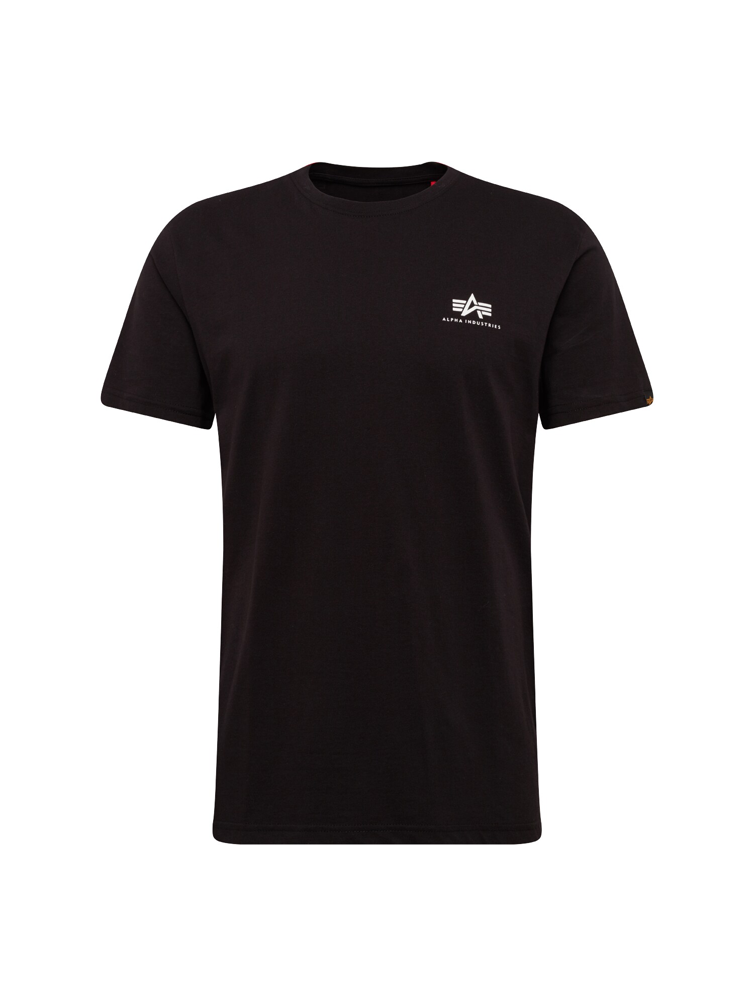 ALPHA INDUSTRIES Marškinėliai 'Small Logo'  juoda