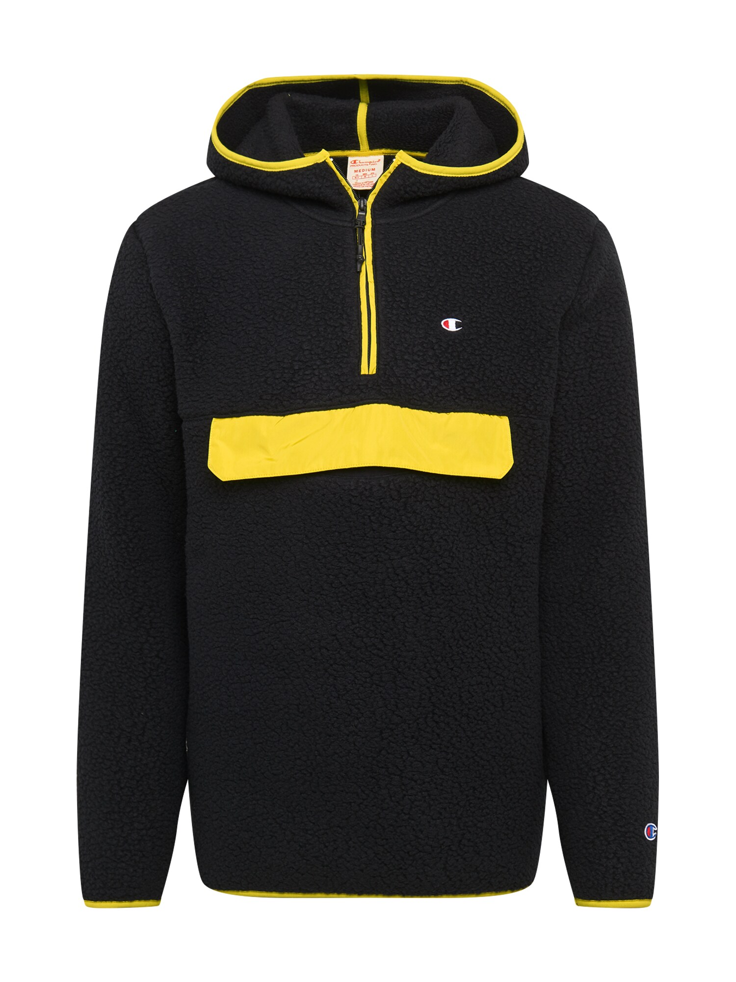 Champion Reverse Weave Megztinis  juoda / geltona