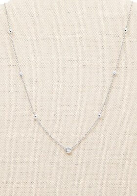 FOSSIL Cadena  plata / transparente