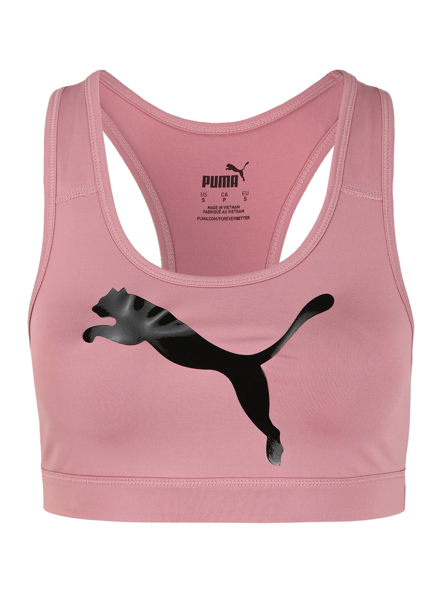 PUMA Sportinė liemenėlė '4Keeps'  juoda / rožinė