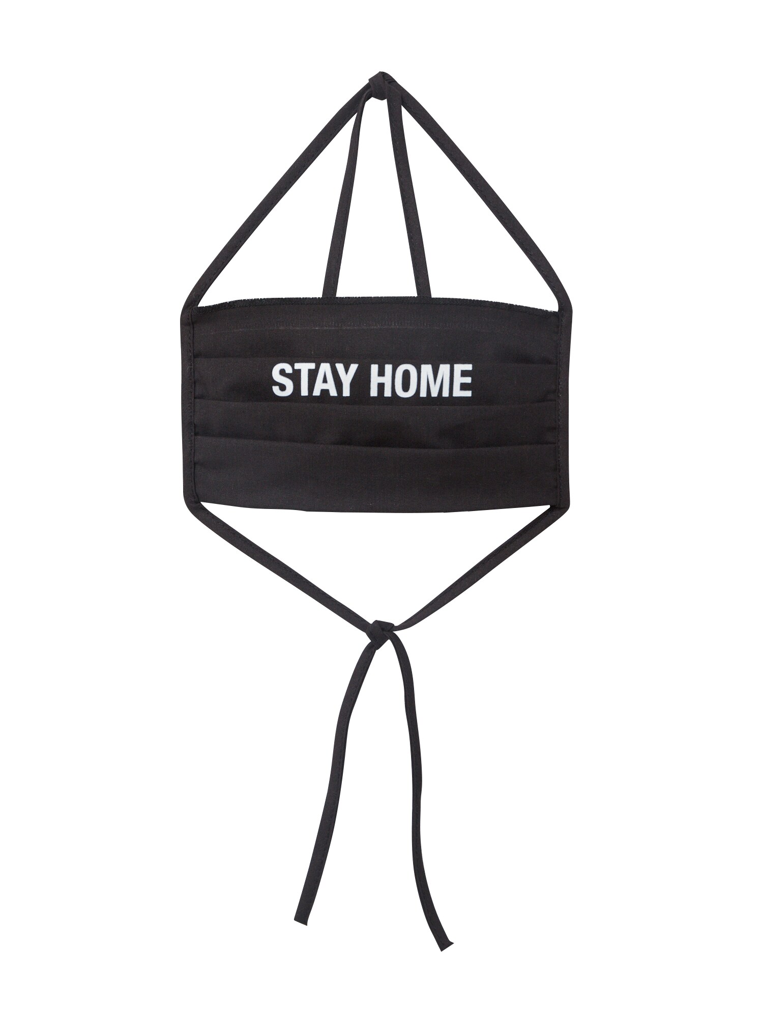 Mister Tee Foulard 'Stay Home'  nero / bianco