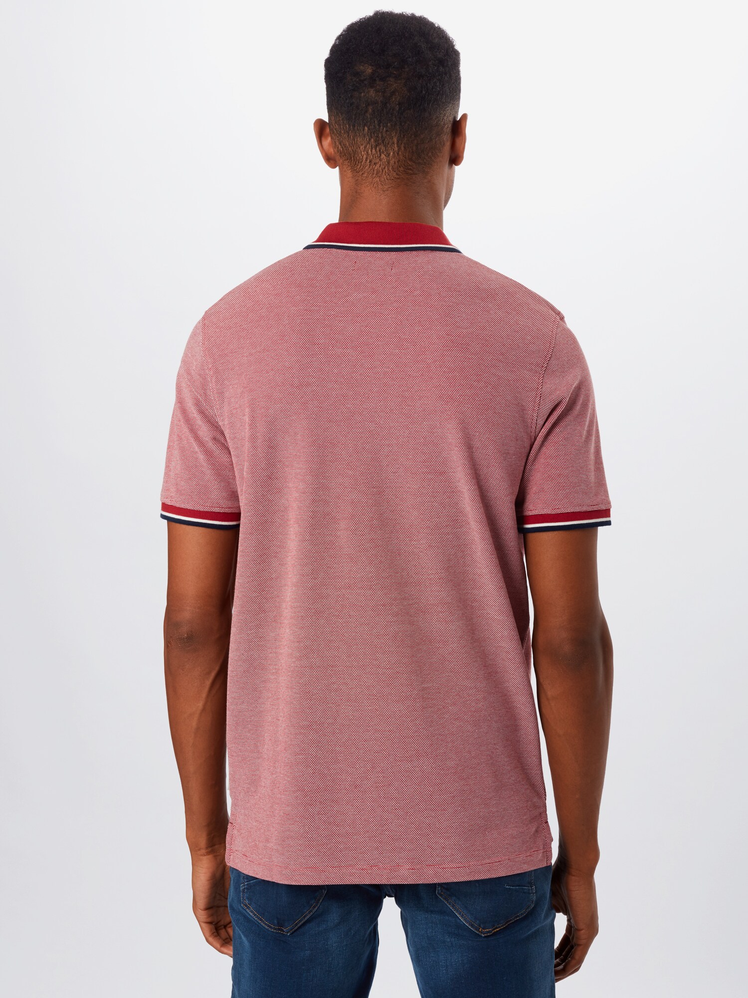 JACK & JONES Tričko 'JJBluwin' námornícka modrá / melónová / biela (obrázok 3)
