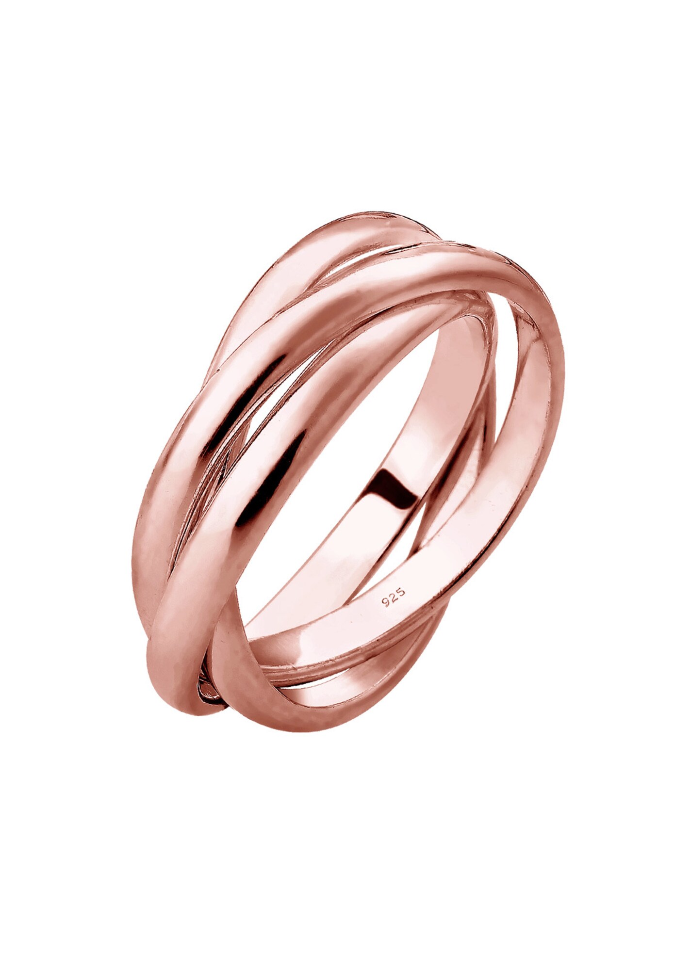 ELLI Anillo 'Trio' oro rosa