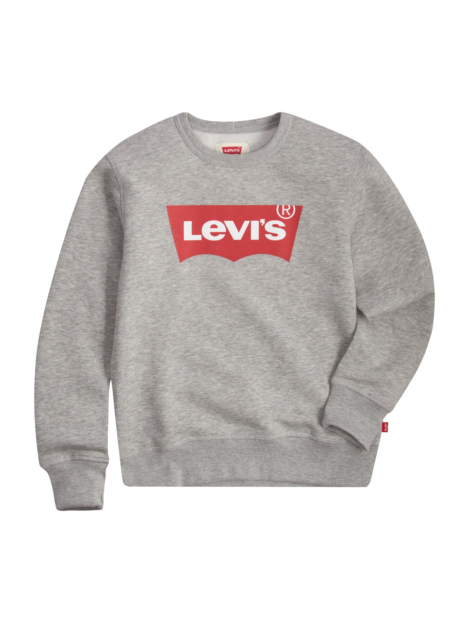 Levi's Kids Mikina  sivá melírovaná / červená / biela