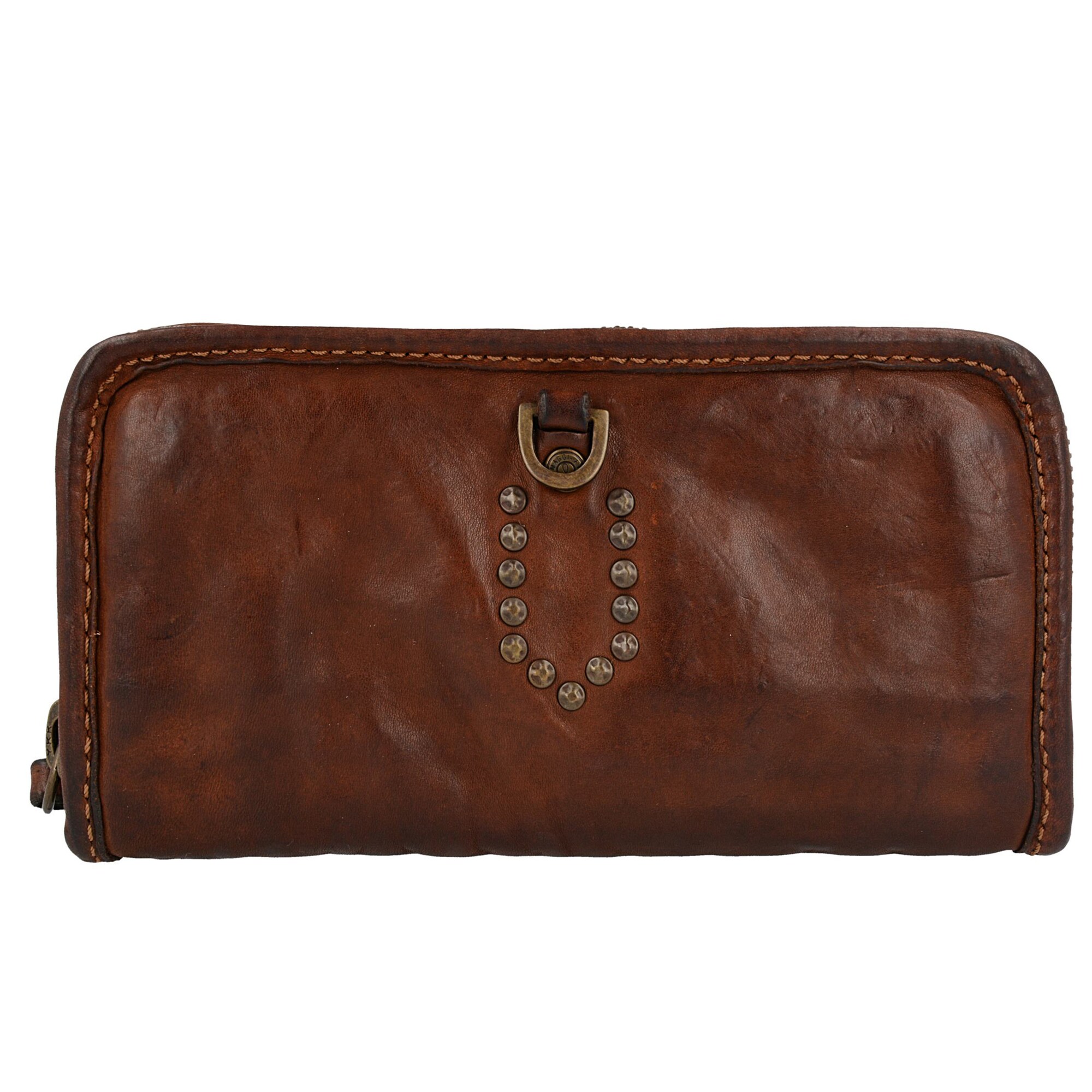 Campomaggi Dames Portemonnee Portafoglio Cognac campomaggi kopen in de aanbieding