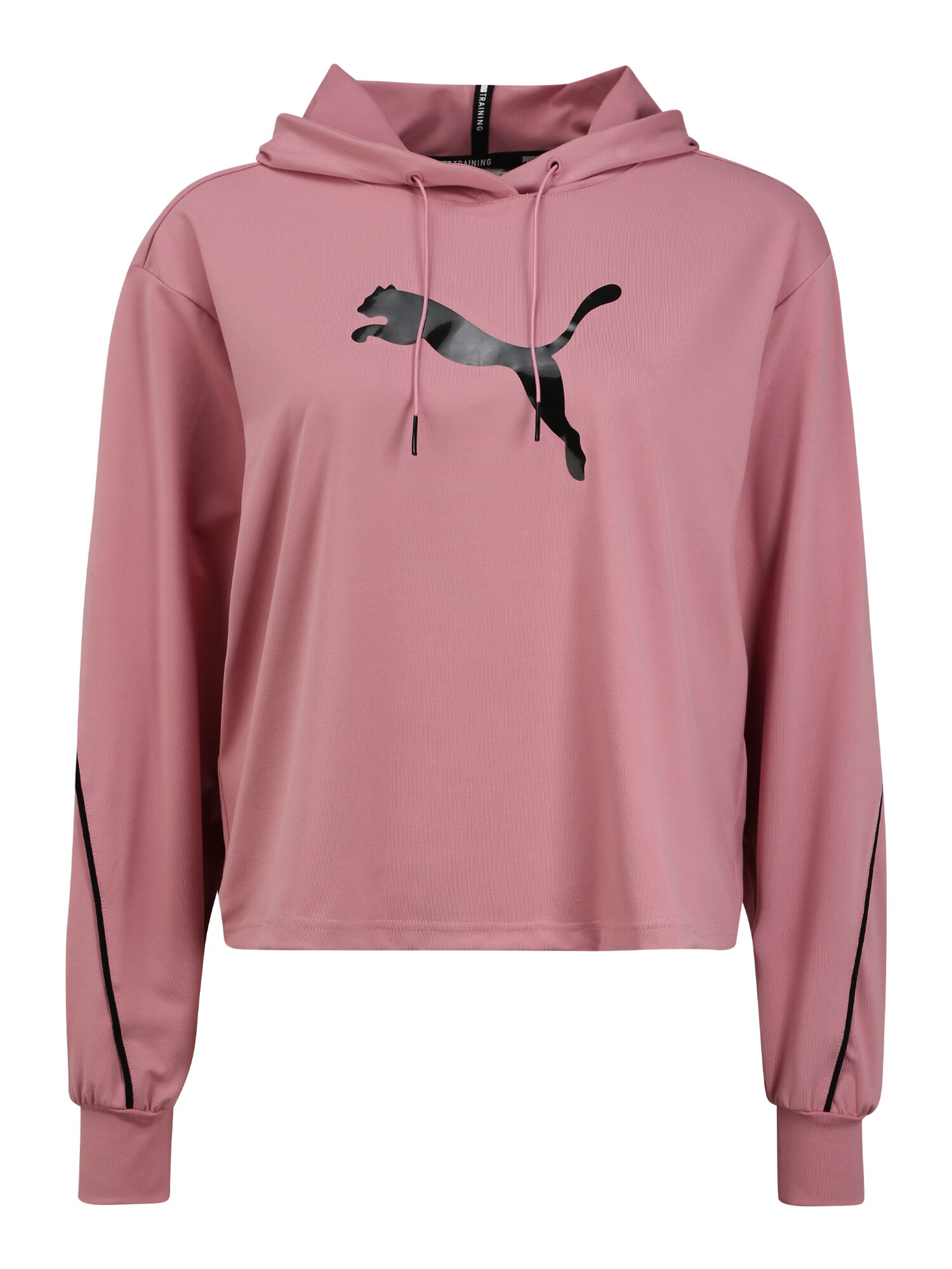 PUMA Sportinio tipo megztinis  ryškiai rožinė spalva / juoda