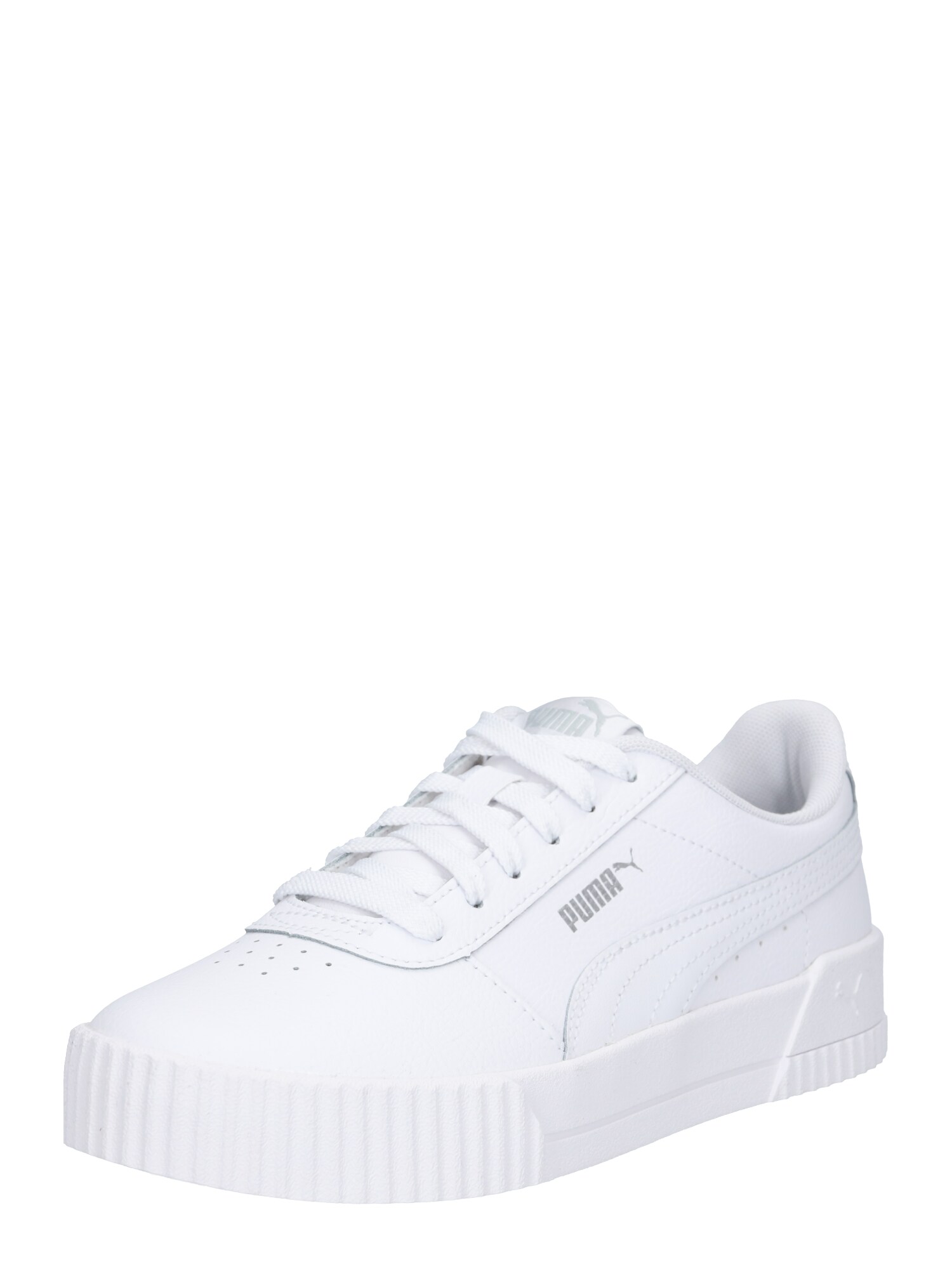PUMA Sneaker low Carina  gri argintiu / alb