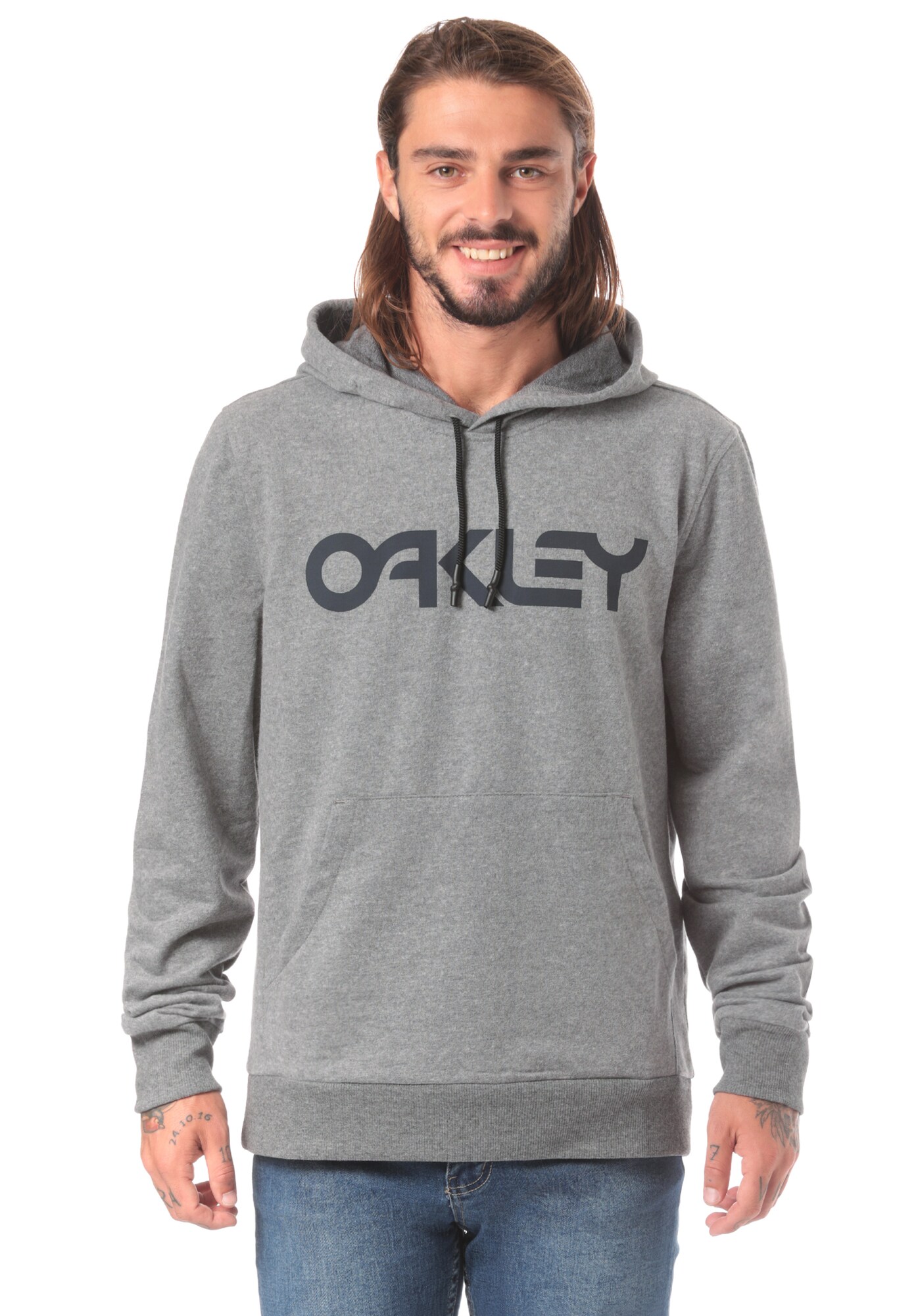 Oakley Heren Trui Grijs Zwart oakley kopen in de aanbieding