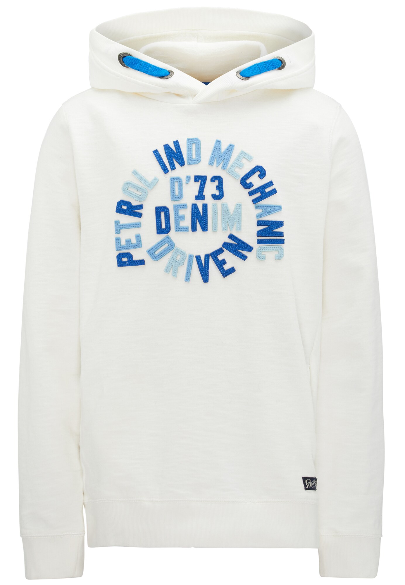 Petrol Industries Jongens Sweatshirt Blauw Lichtblauw Wit Gemeleerd petrol industries kopen in de aanbieding