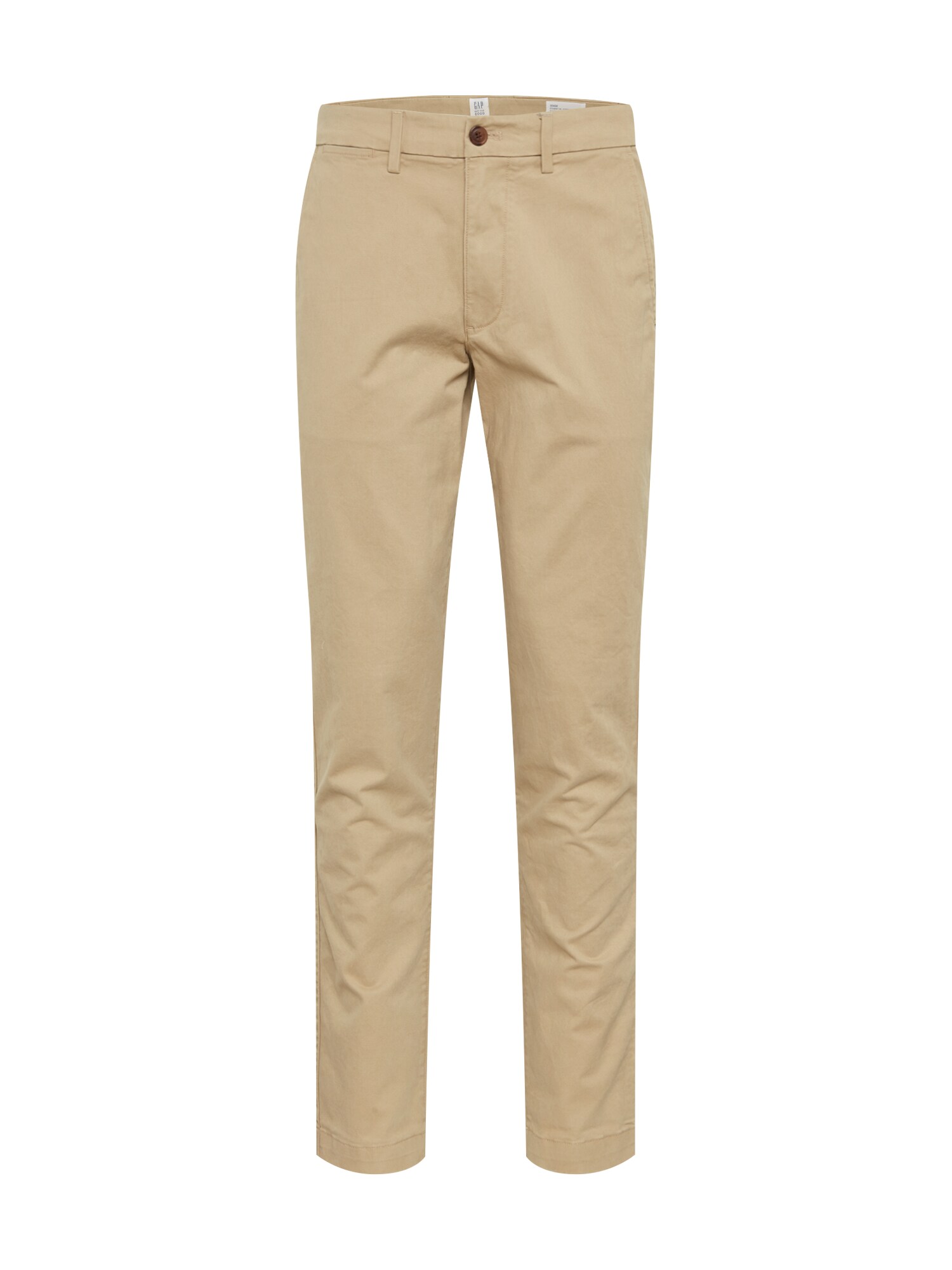 GAP Kelnės 'V-ESSENTIAL KHAKI SLIM FIT'  rusvai žalia