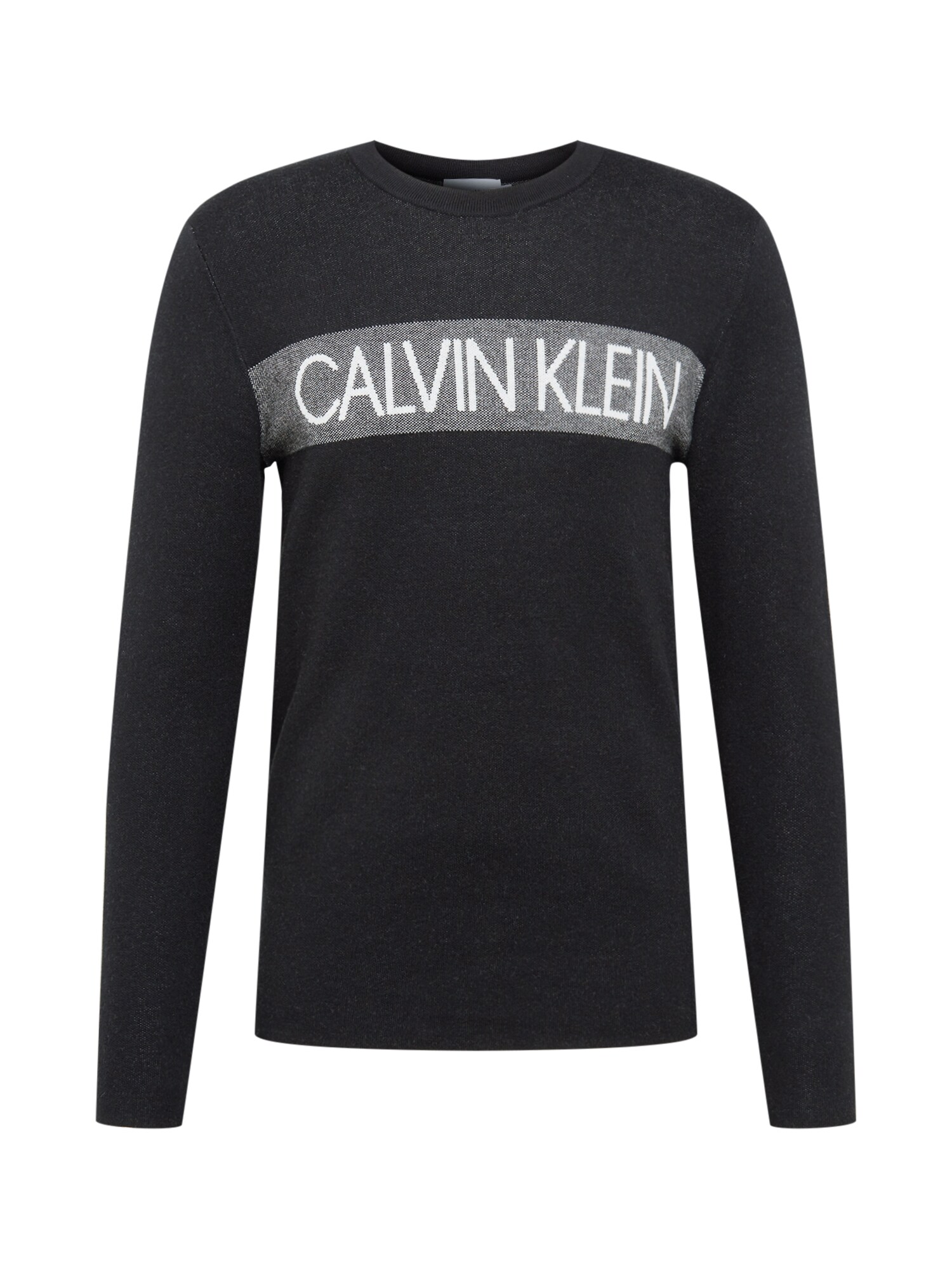 Calvin Klein Megztinis be užsegimo  balta / juoda / pilka