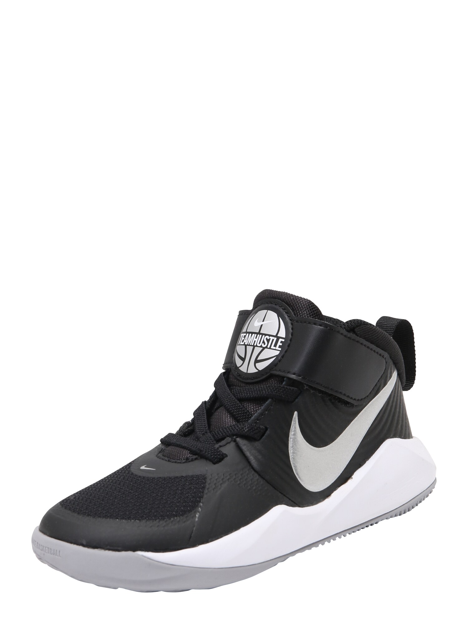 NIKE Sportiniai batai  juoda / sidabro pilka