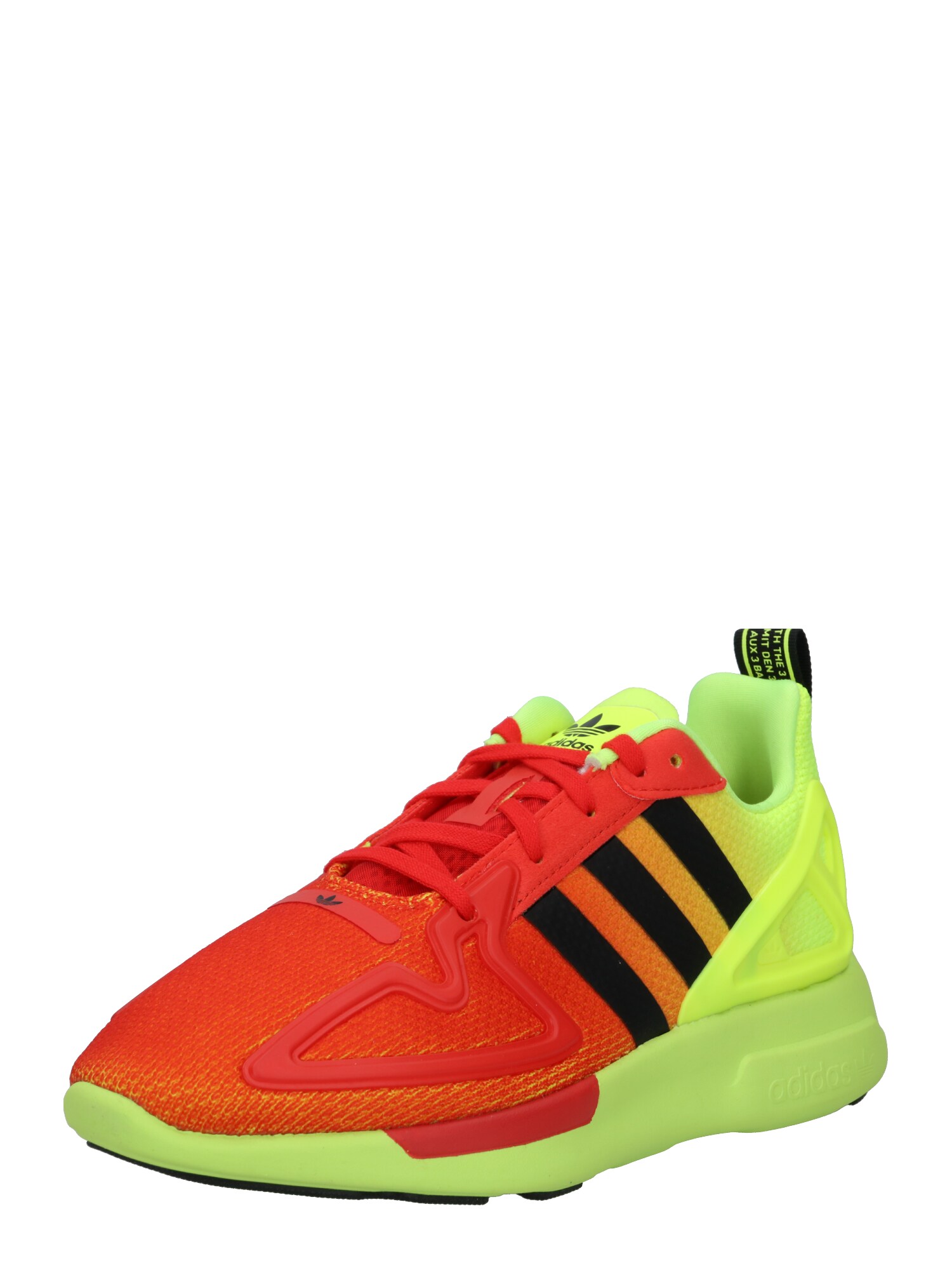 ADIDAS ORIGINALS Sportbačiai 'ZX 2K Flux'  neoninė oranžinė / neoninė žalia / raudona / neoninė geltona