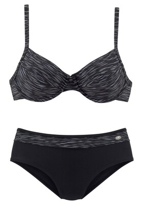 KangaROOS Bikini  gris / negro