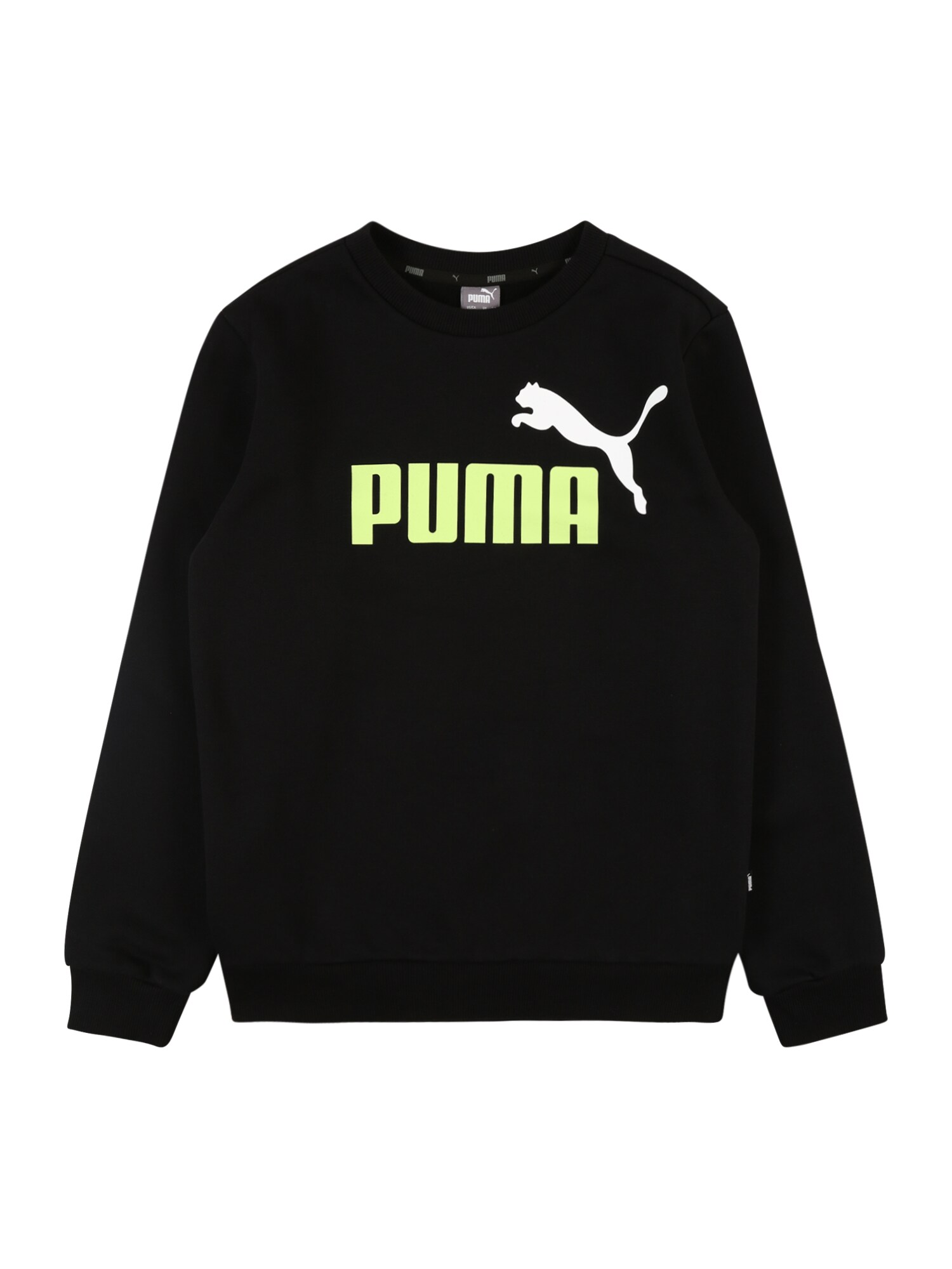 PUMA Sportinio tipo megztinis  neoninė geltona / balta / juoda