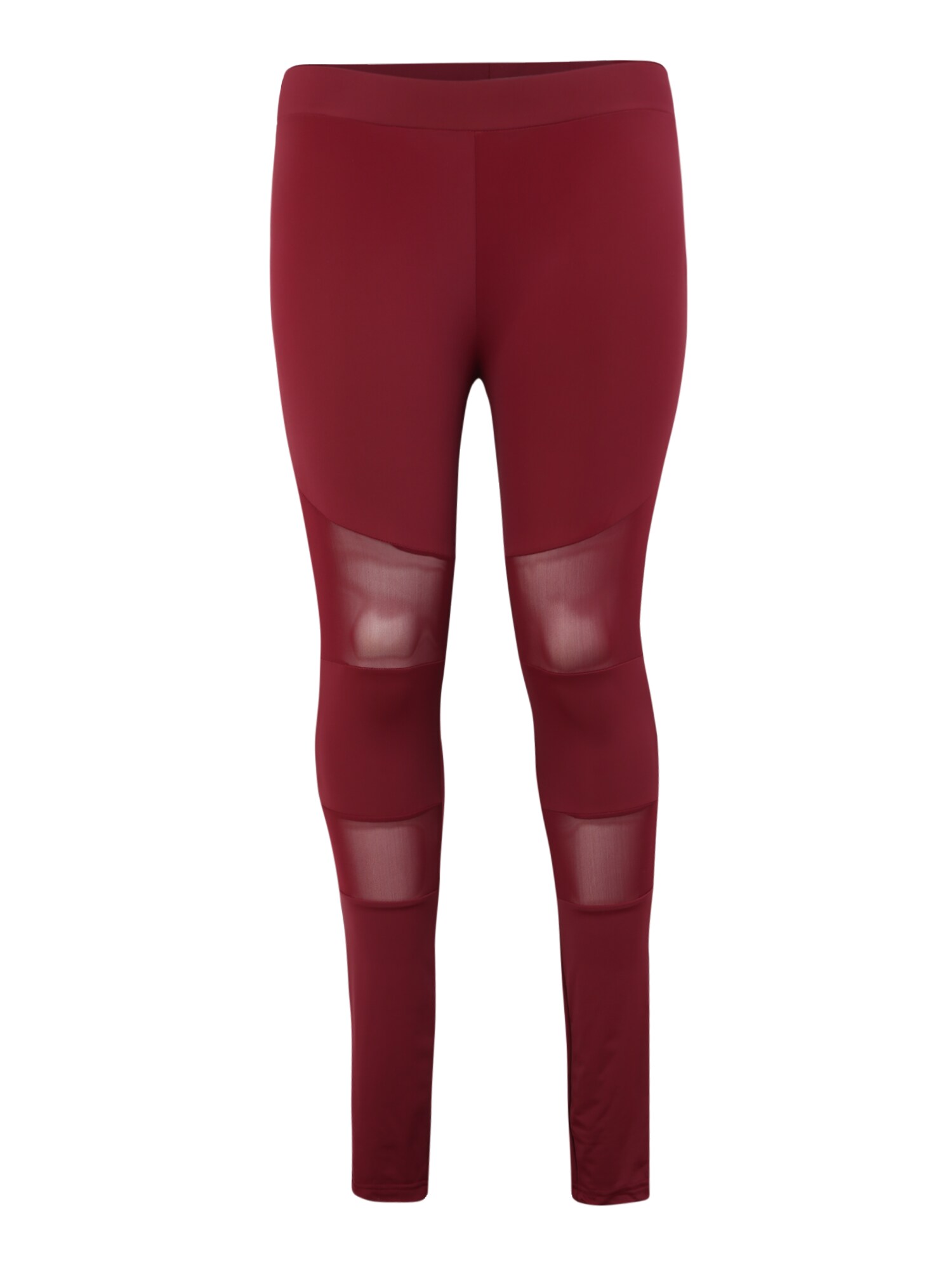 Urban Classics Curvy Dames Leggings Ladies Tech Mesh Legging Wijnrood urban classics curvy kopen in de aanbieding