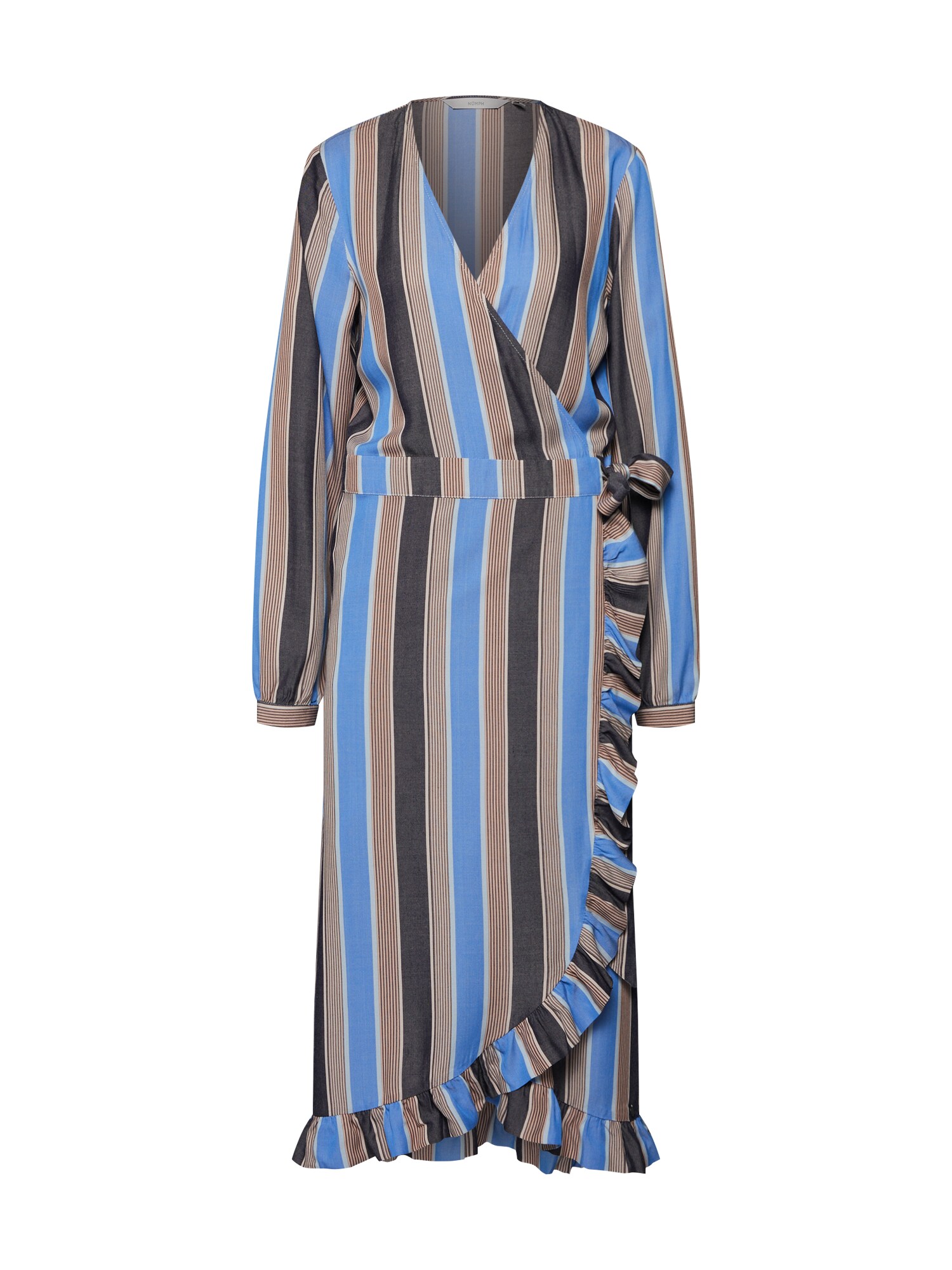 Numph Dames Jurk Jemima Blauw Bruin numph kopen in de aanbieding