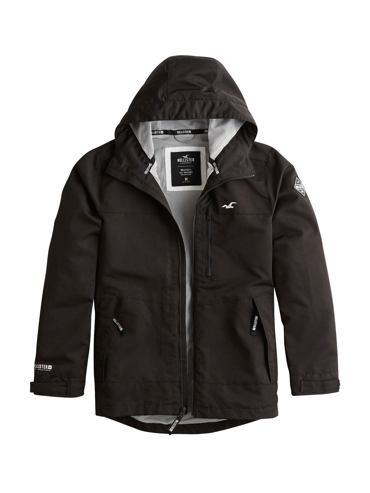 Hollister Heren Tussenjas Aw Windbreaker Zwart hollister kopen in de aanbieding