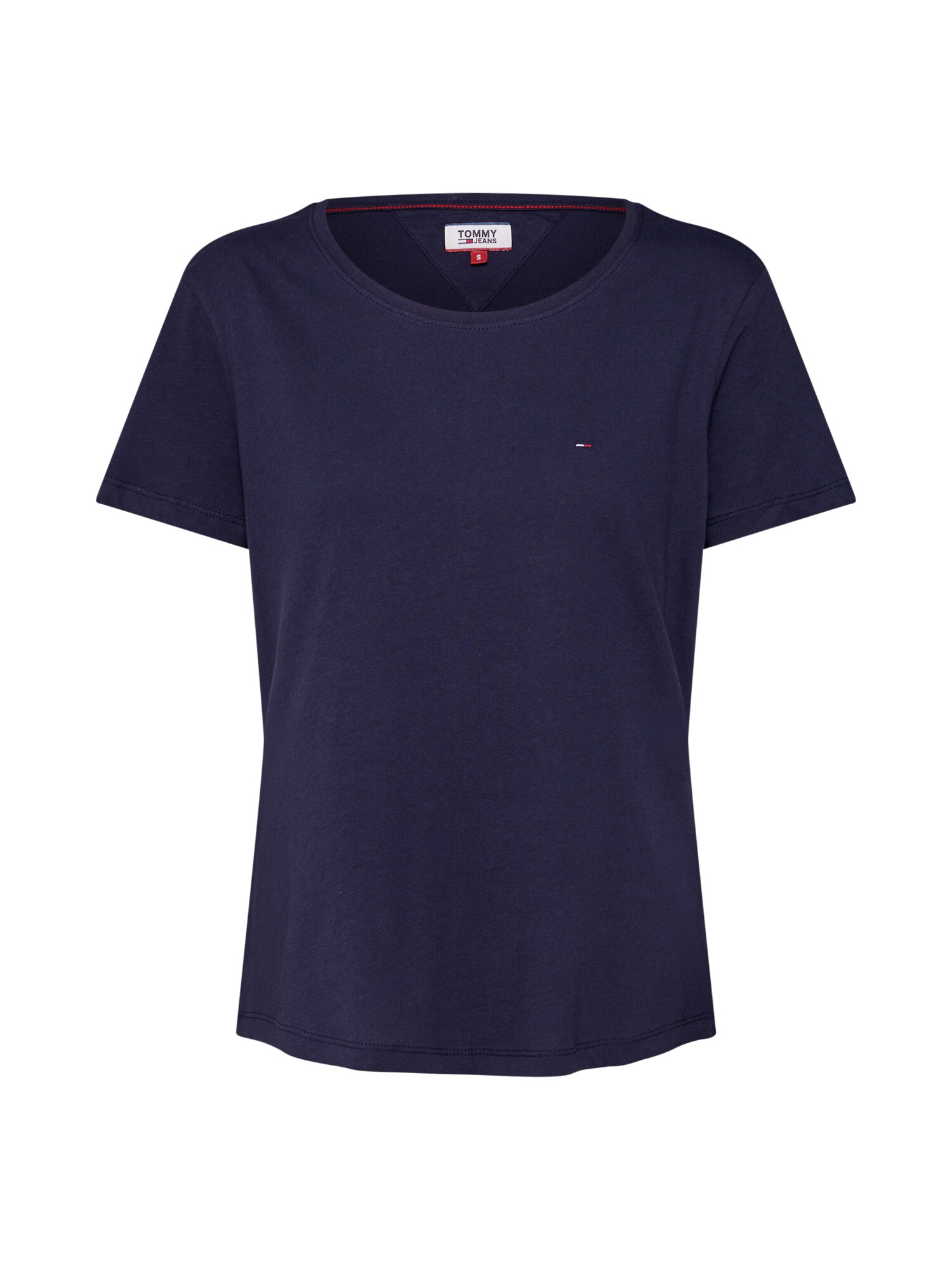 Tommy Jeans Dames Shirt Tjw Soft Jersey Tee Navy tommy jeans kopen in de aanbieding