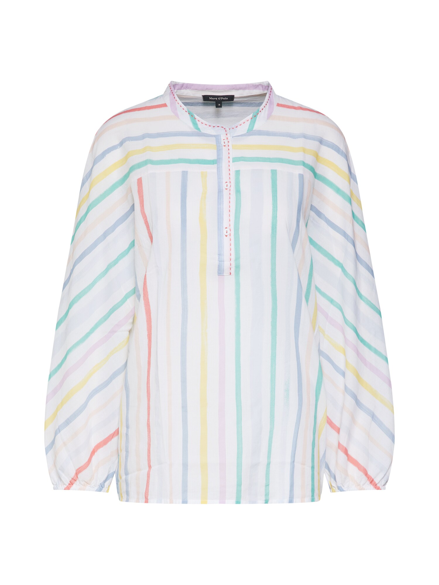 Marc Opolo Dames Blouse Geel Rood Wit marc opolo kopen in de aanbieding