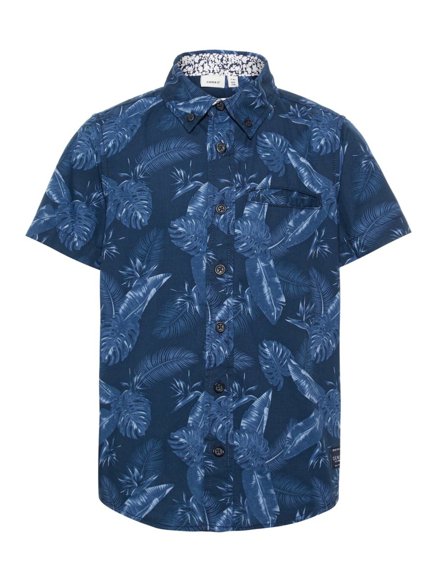 Name It Jongens Overhemd Lichtblauw Violetblauw name it kopen in de aanbieding