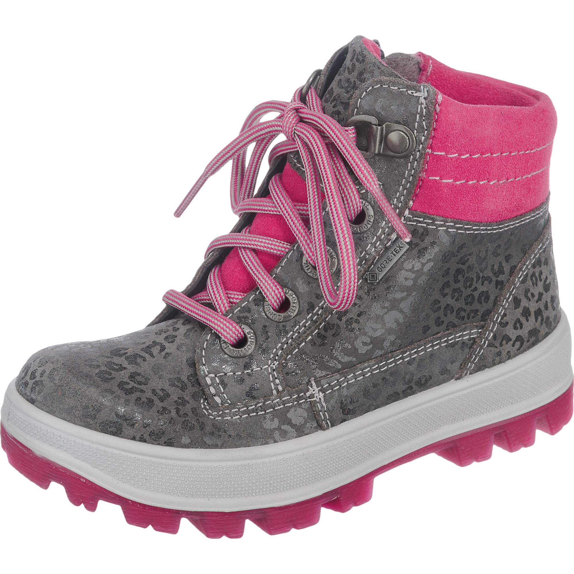 Superfit Meisjes Laarzen Grijs Donkerroze Zwart superfit kopen in de aanbieding