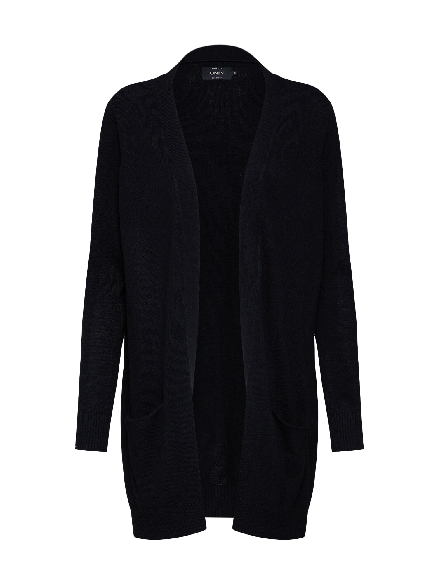 Only Dames Gebreid Vest Onlalmine Ls Cardigan Knt Zwart only kopen in de aanbieding
