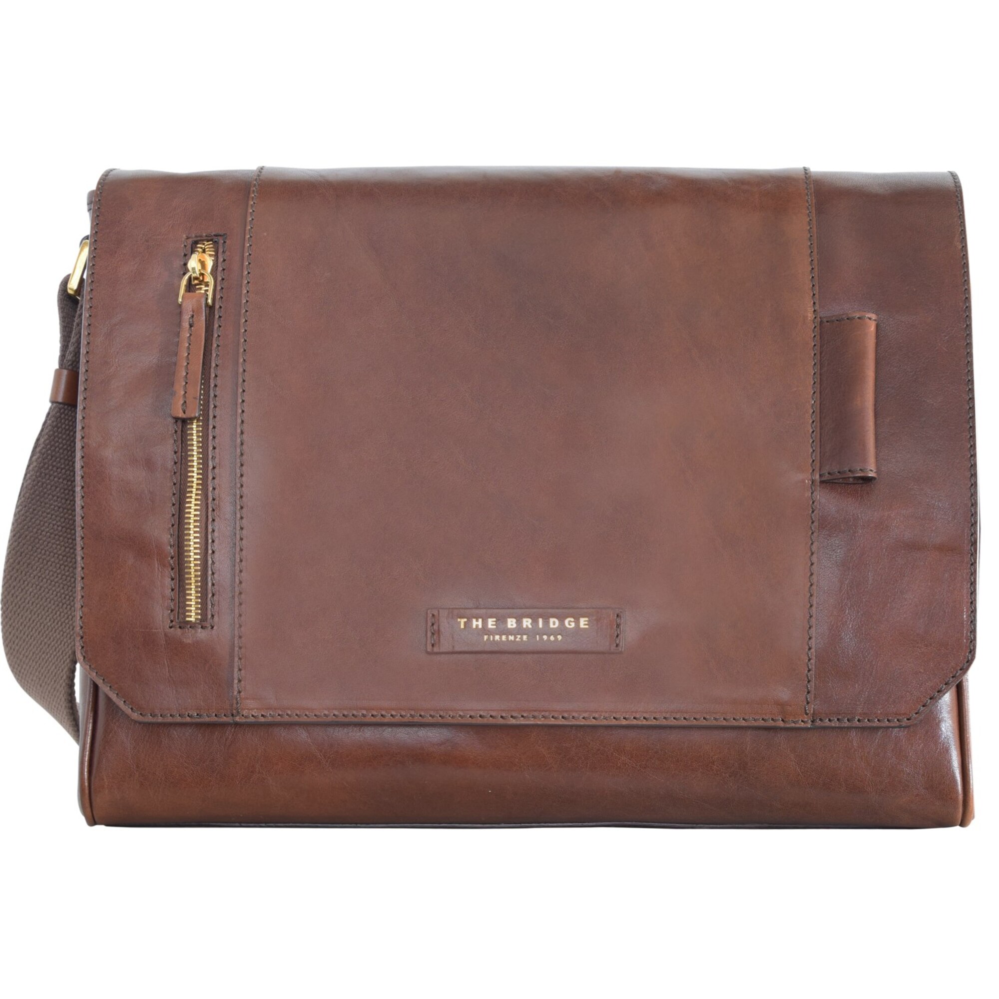 The Bridge Dames Schoudertas Kastanjebruin the bridge kopen in de aanbieding