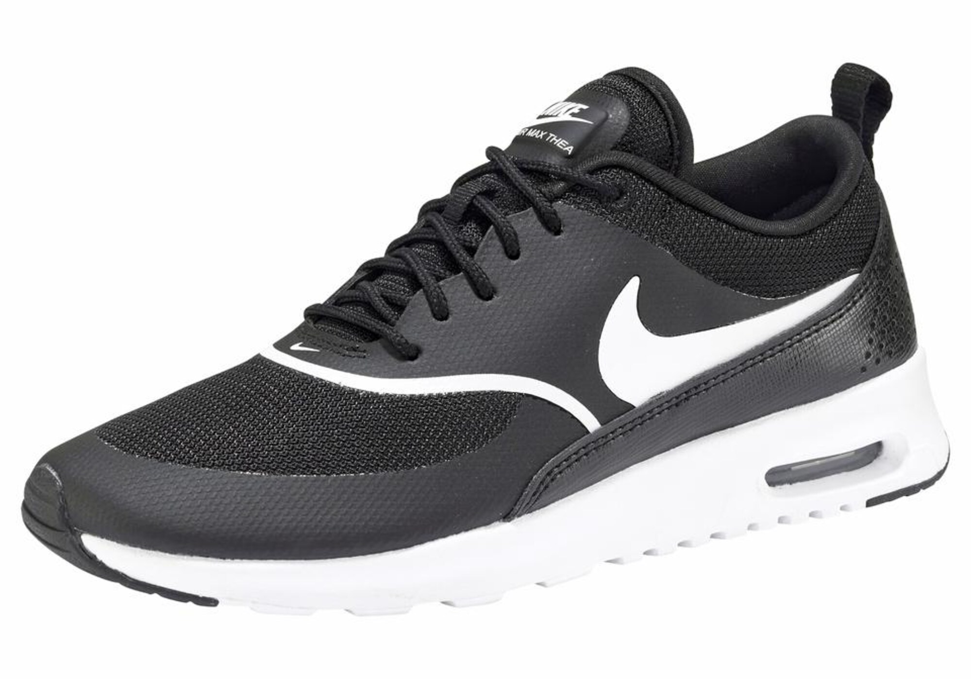 Nike Sportswear Dames Sneakers Laag Air Max Thea Zwart Wit nike kopen in de aanbieding