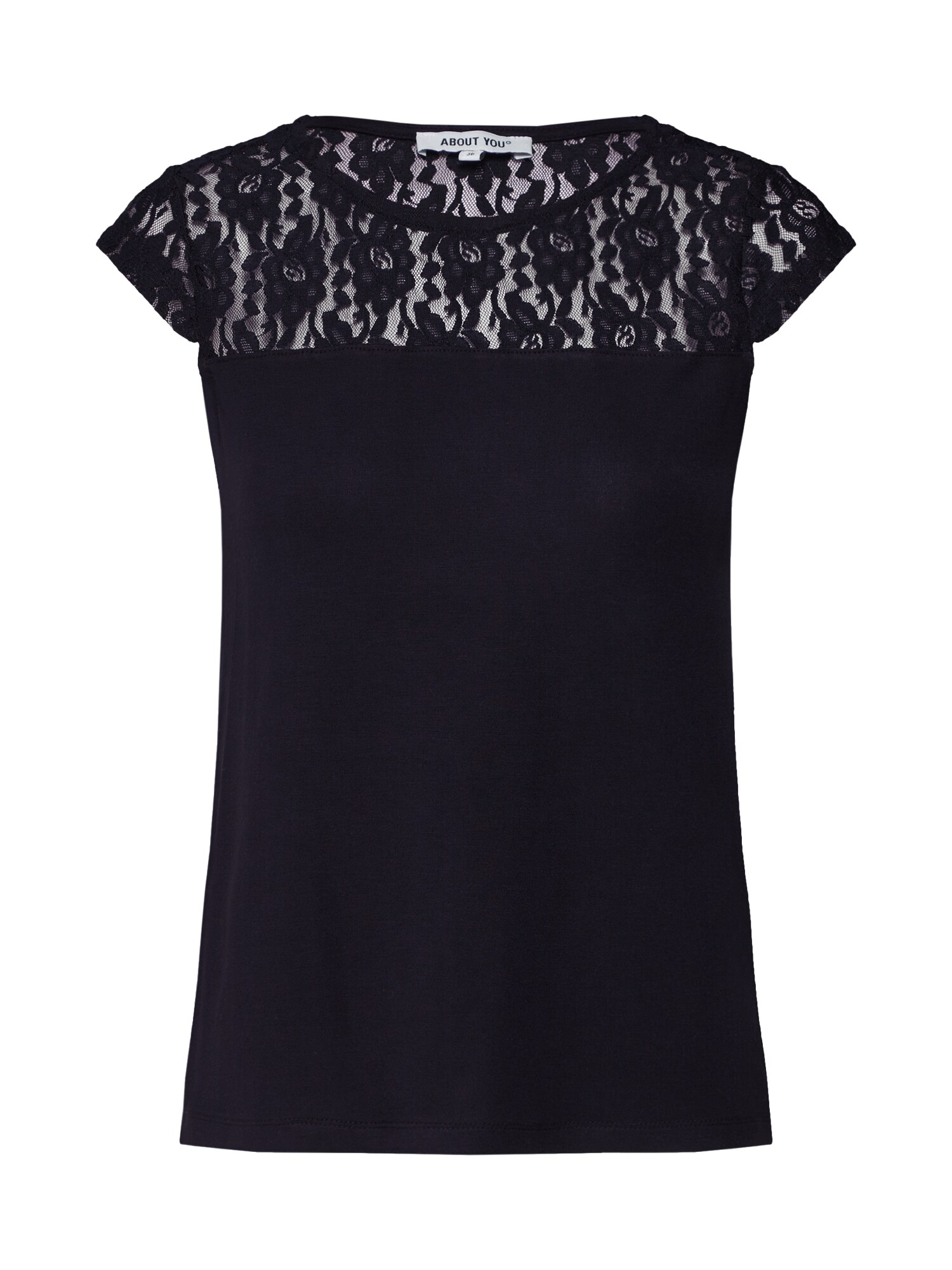 About You Dames Shirt Emilie Zwart about you kopen in de aanbieding