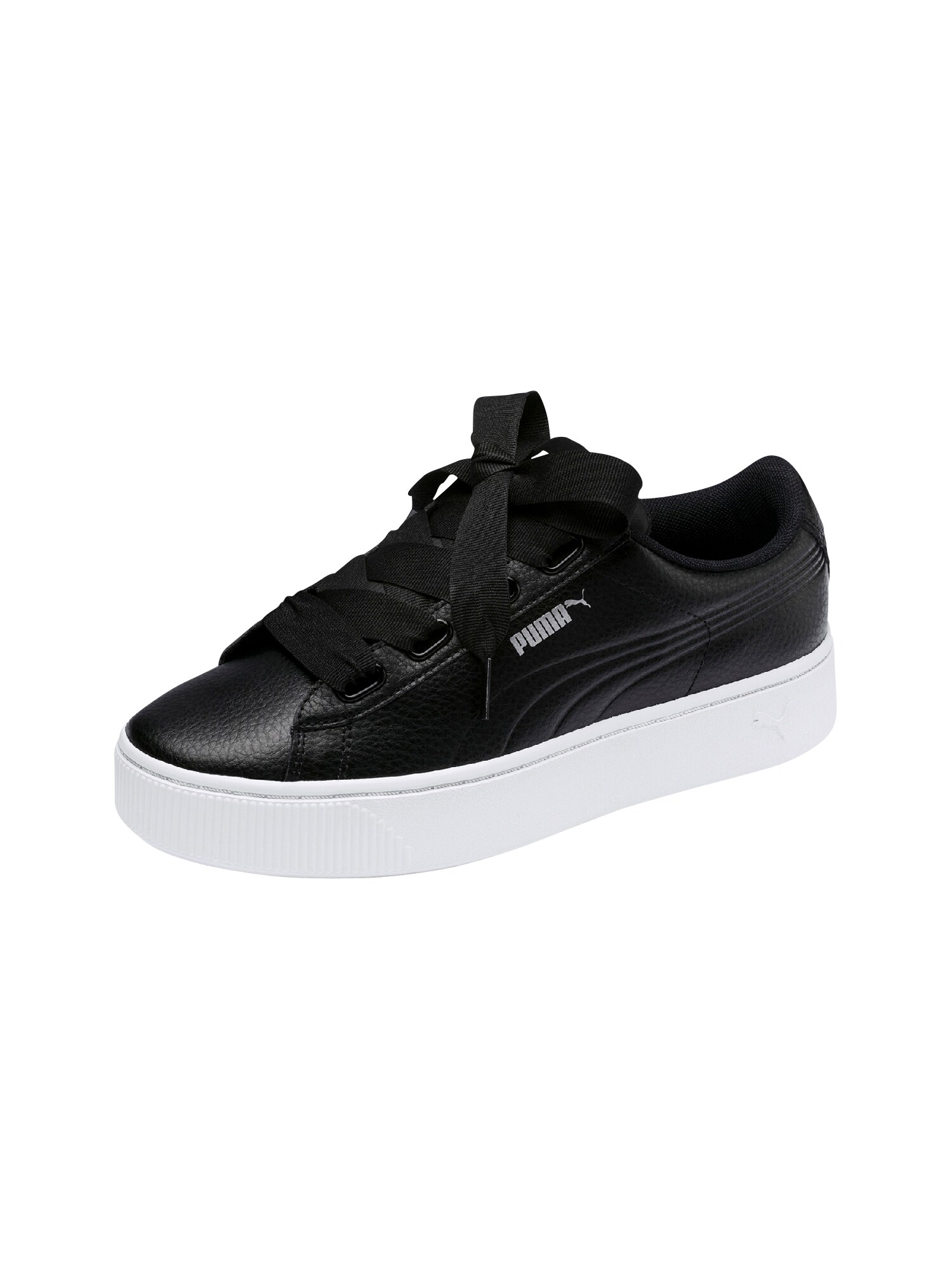 Puma Dames Sneakers Laag Vikky Stacked Ribbon Core Zwart puma kopen in de aanbieding