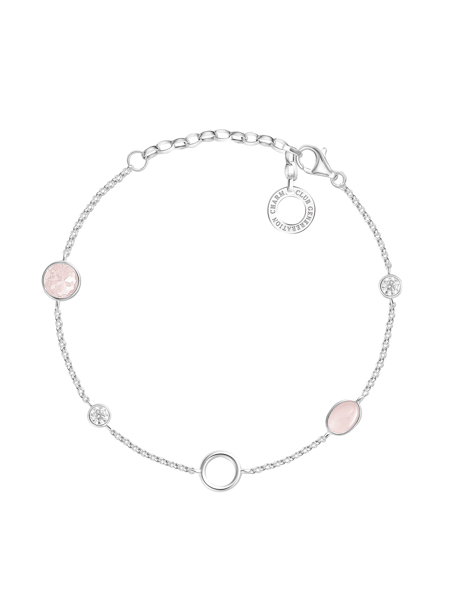 Thomas Sabo Dames Armband Rosa Stein Zilver thomas sabo kopen in de aanbieding