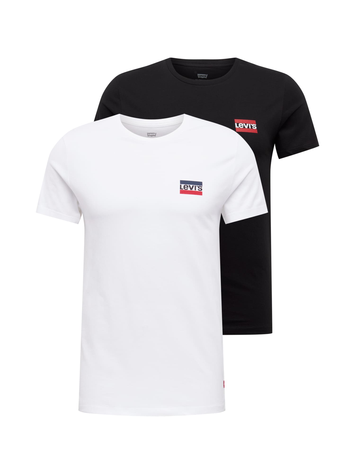 LEVI'S ® Tričko '2 Pack Crewneck Graphic'  námornícka modrá / červená / čierna / biela