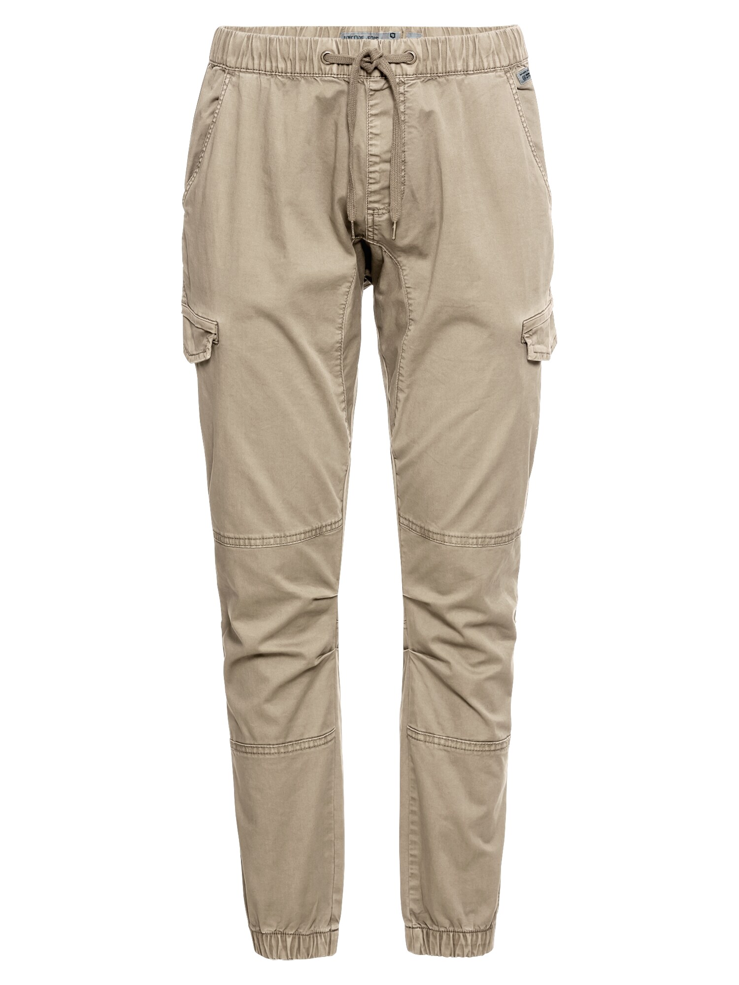 INDICODE JEANS Laisvo stiliaus kelnės 'Levy'  kremo