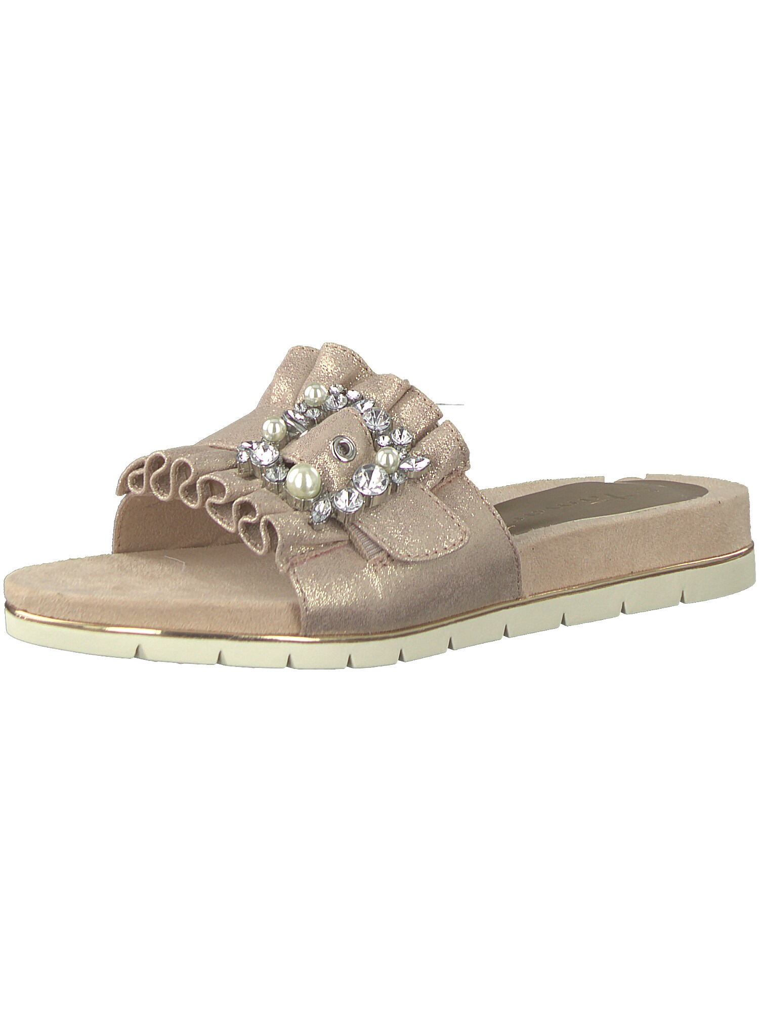 Tamaris Dames Muiltjes Goud tamaris kopen in de aanbieding